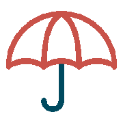 Icon symbolising financial protection and personal insurance strategies. Safety and risk management for Melbourners.