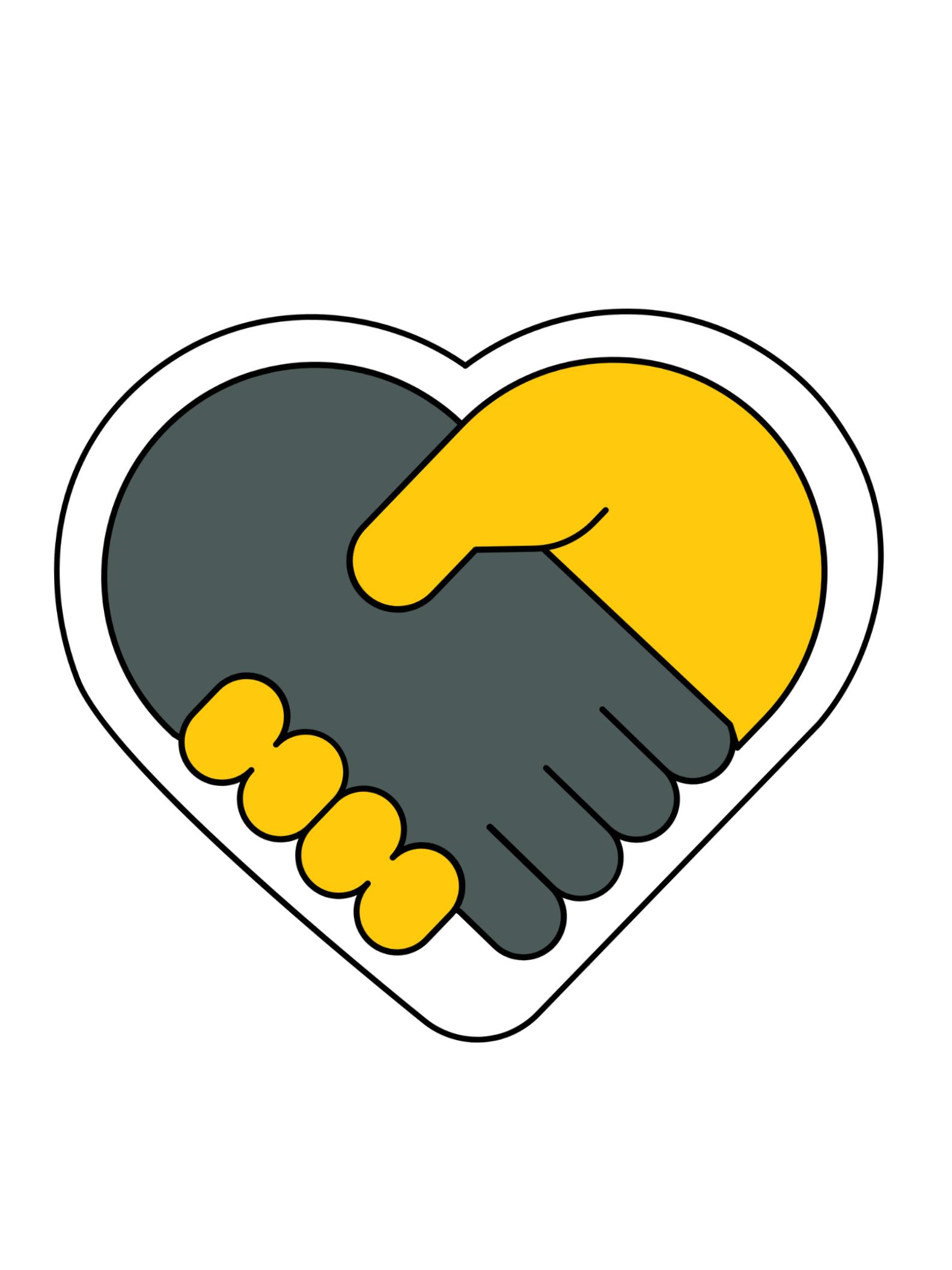 two hands in a heart