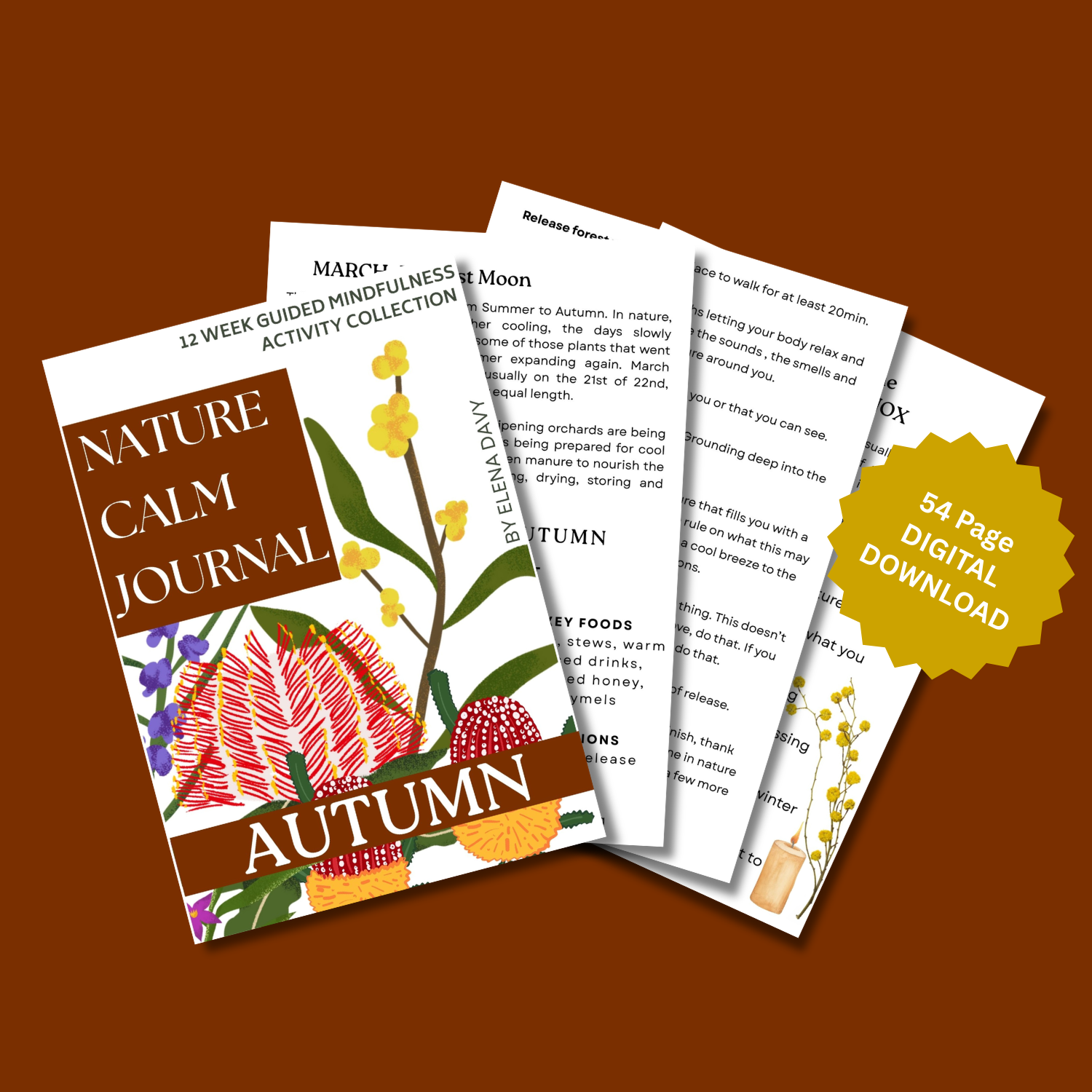 AUTUMN | Nature Calm Journal DIGITAL DOWNLOAD