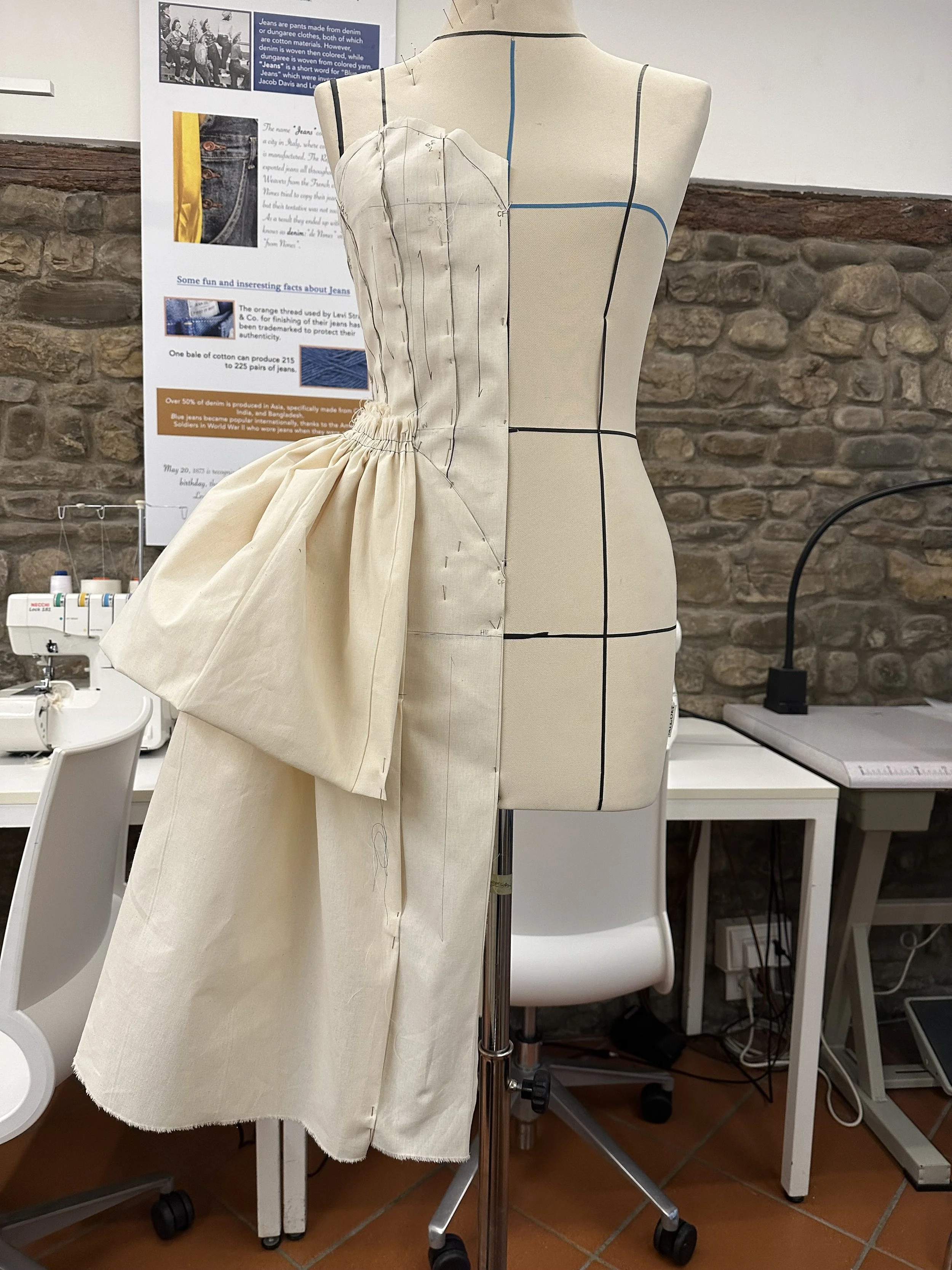 Custom Draped Mini Dress - Italy