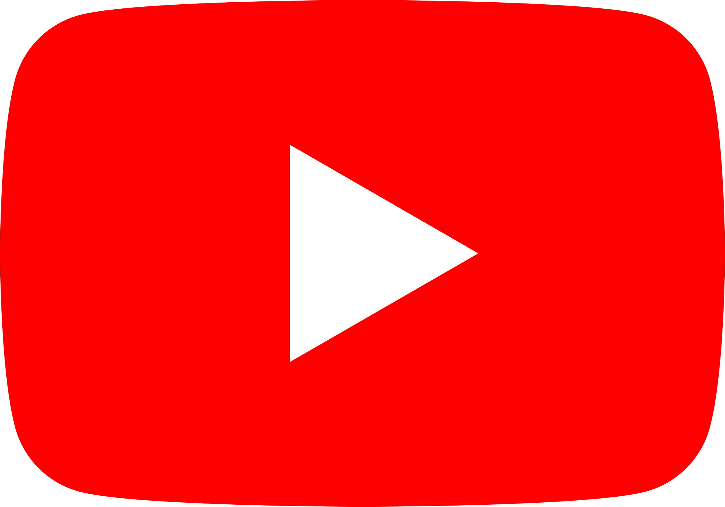 YouTube logo with a red rounded rectangle background and a white play button triangle in the center.