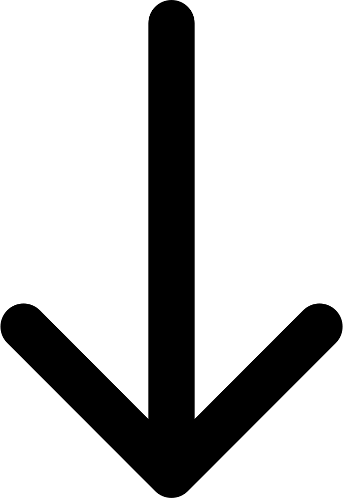 A black downward-pointing arrow icon.