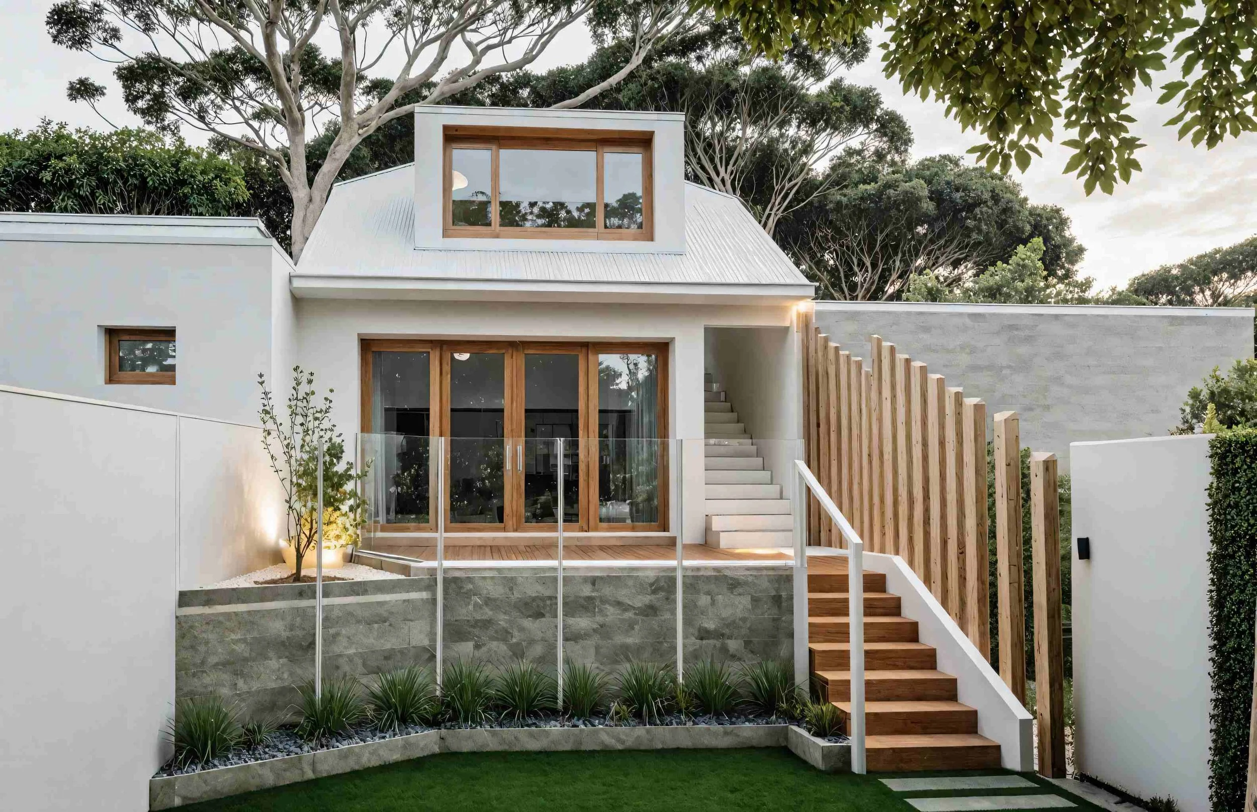 View of the back yard studio at Balmain Terrace as part of the major alteration to an existing terrace house in Balmain Sydney