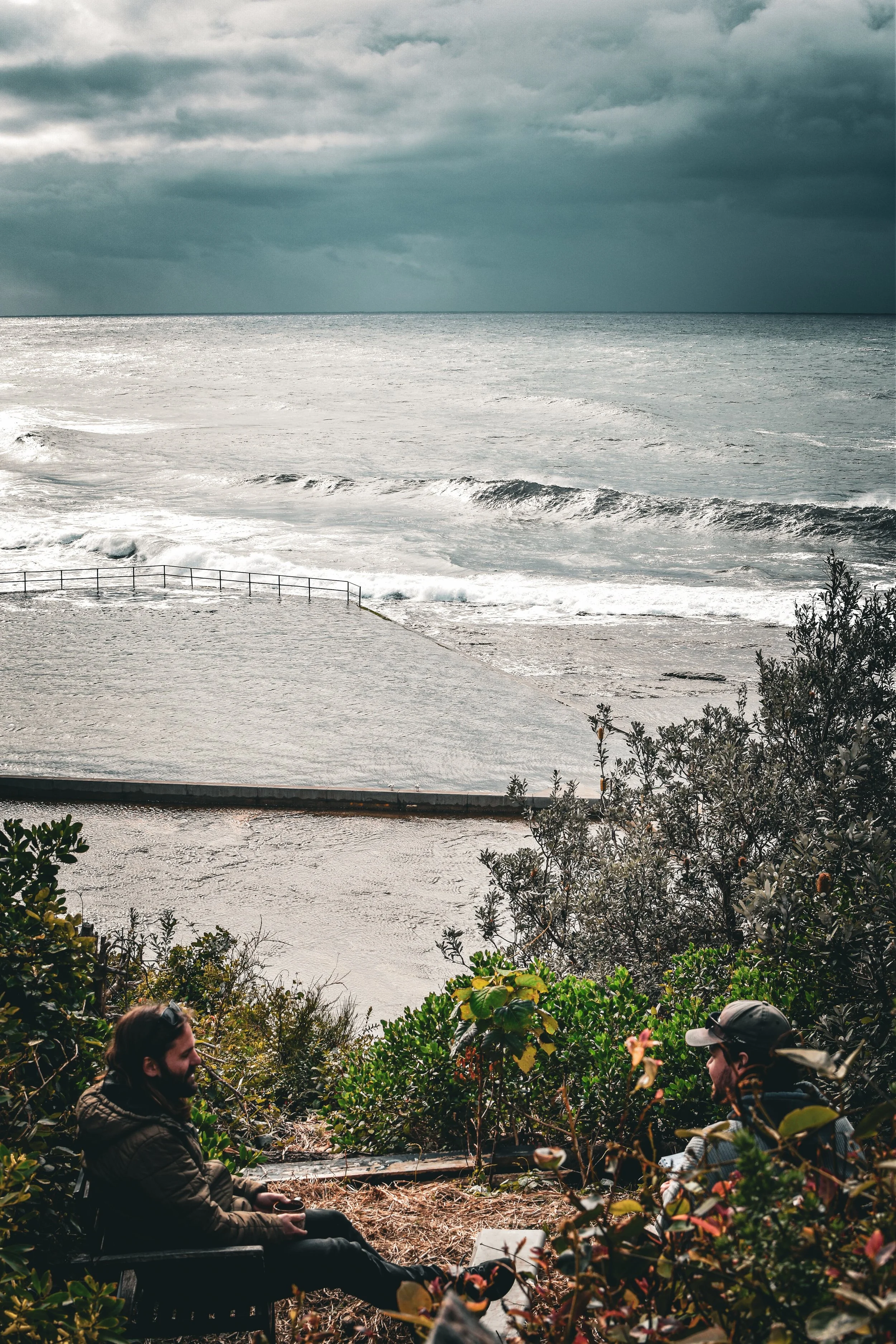 Calm ocean backdrop with the text “Let’s talk” — inviting visitors to reach out for a genuine 1:1 coaching conversation about clarity, mindset, and direction.