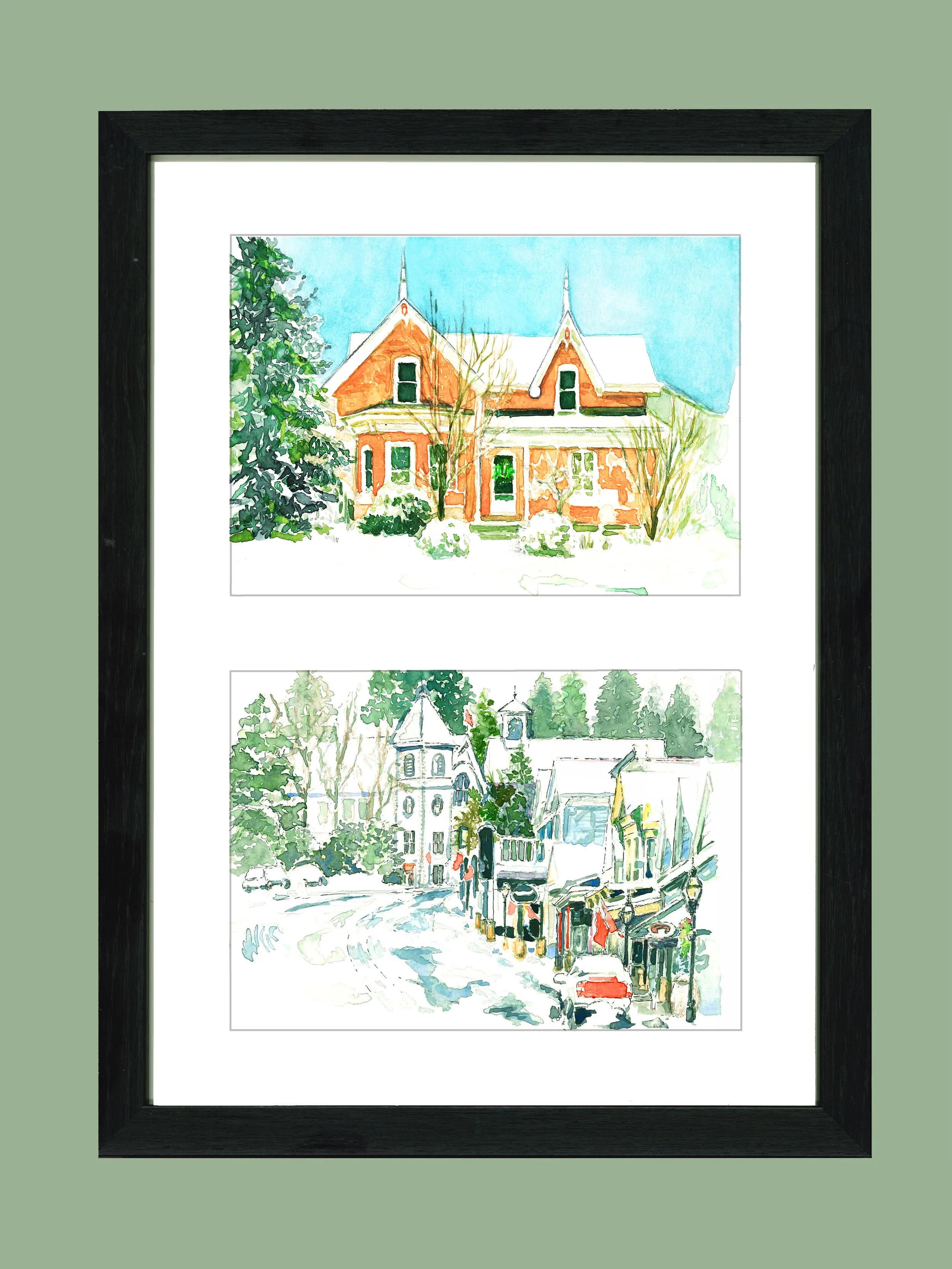 Double-Print Framed Set