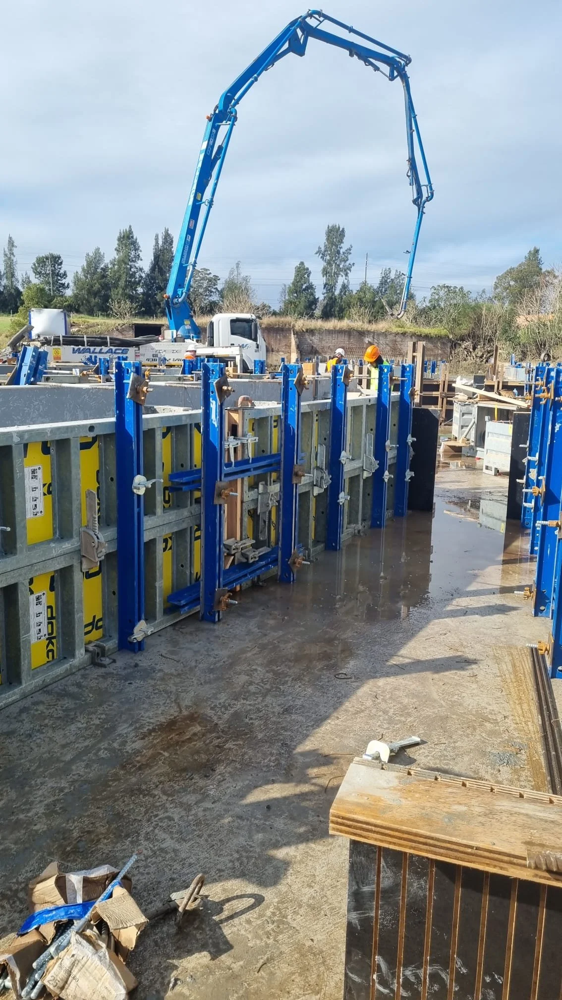 Monier Pty Ltd supplied and installed precast panels for a private water tank project, delivering strength, durability, and high-quality finishes