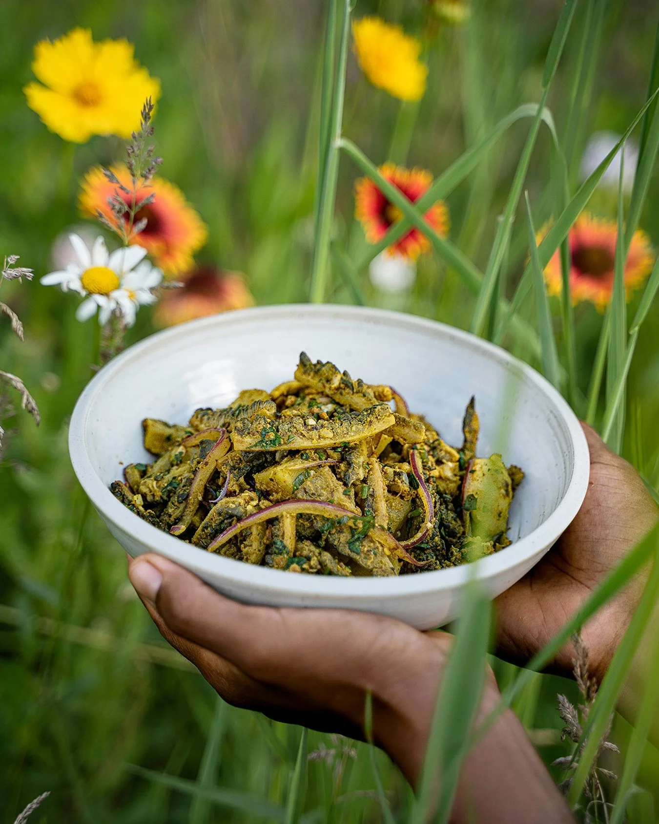 Happy Sunday 💛 On the menu today: fresh Bitter Gourd Pickle Salad, a true farmer&rsquo;s delight from my cookbook, Garden Exotica.

I am so thrilled to collaborate with my husband on my second cookbook. It&rsquo;s a new chapter for us and I can&rsqu