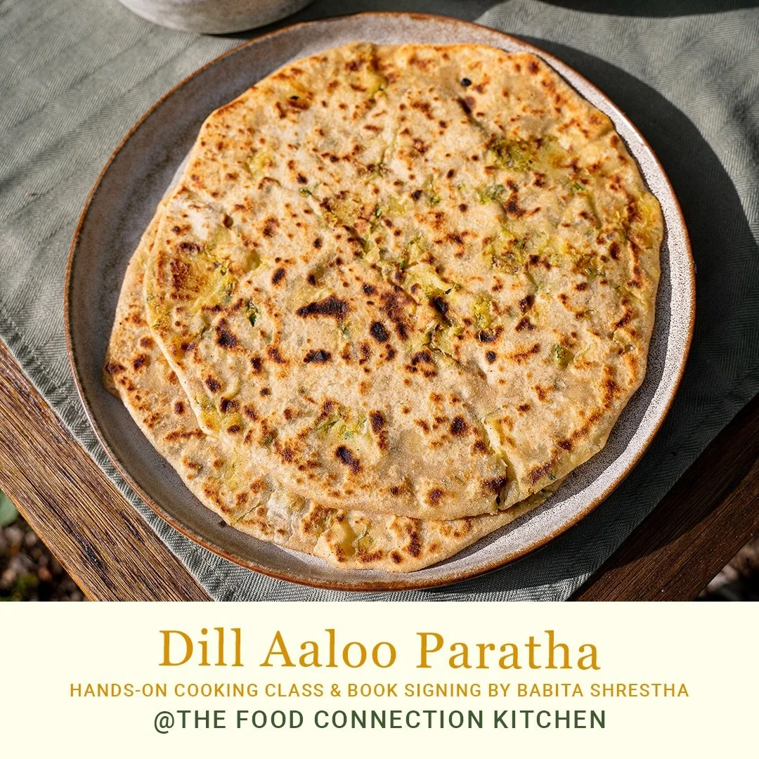 ✨ Dill Aaloo Paratha (Herb-Mixed Potato Flatbread) Class! ✨
Thank you all for being a part of my wonderful journey! I am back again @ukfoodconnect to teach y&rsquo;all Dill Aaloo Paratha (Herb-Mixed Potato Flatbread) 💚

The class is FREE! Register f