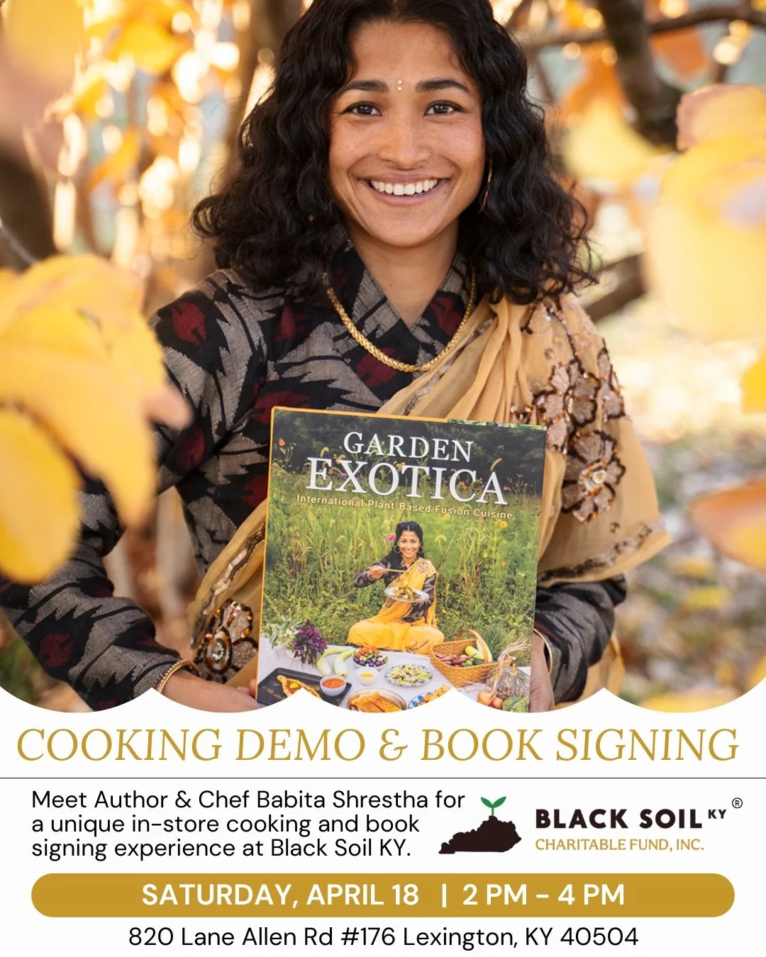 Let&rsquo;s celebrate the Earth by eating what she grows. 🌱🌎✨
I&rsquo;m so excited to be at @blacksoilky on April 18th to show you how to turn fresh spring produce into a colorful, one-pot vegetable rice dish. We&rsquo;re talking big flavors, crunc