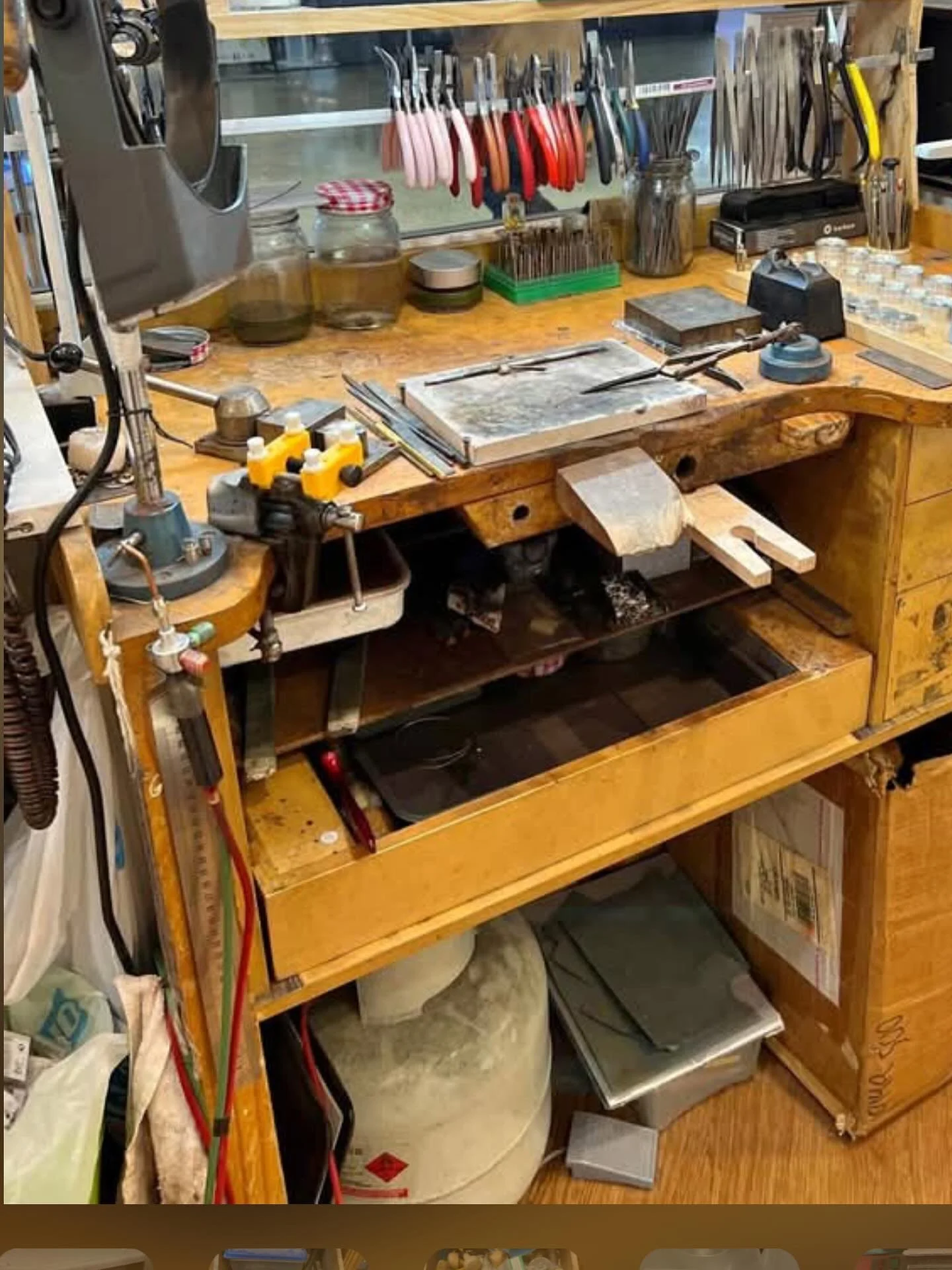 Thanks to all the people who replied to my post asking for a jewellery workshop&hellip; the perfect thing has come along, a recently retired jeweller/ watchmaker is selling me his entire workshop&hellip;. It&rsquo;s going to be like selling one works