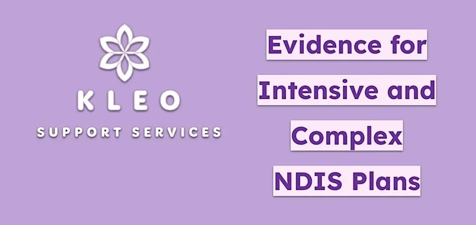 Private Presentation - Evidence for Complex and Intensive NDIS Funding