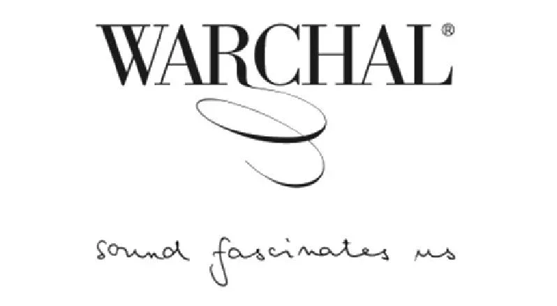 WARCHAL logo with the tagline 'sound fascinates us' in handwritten script.