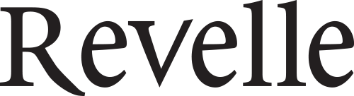Close-up of the text 'Revelle' in black font on a white background.