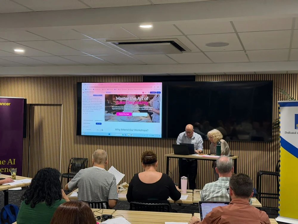 Advancer AI Masterclass — audience engaged