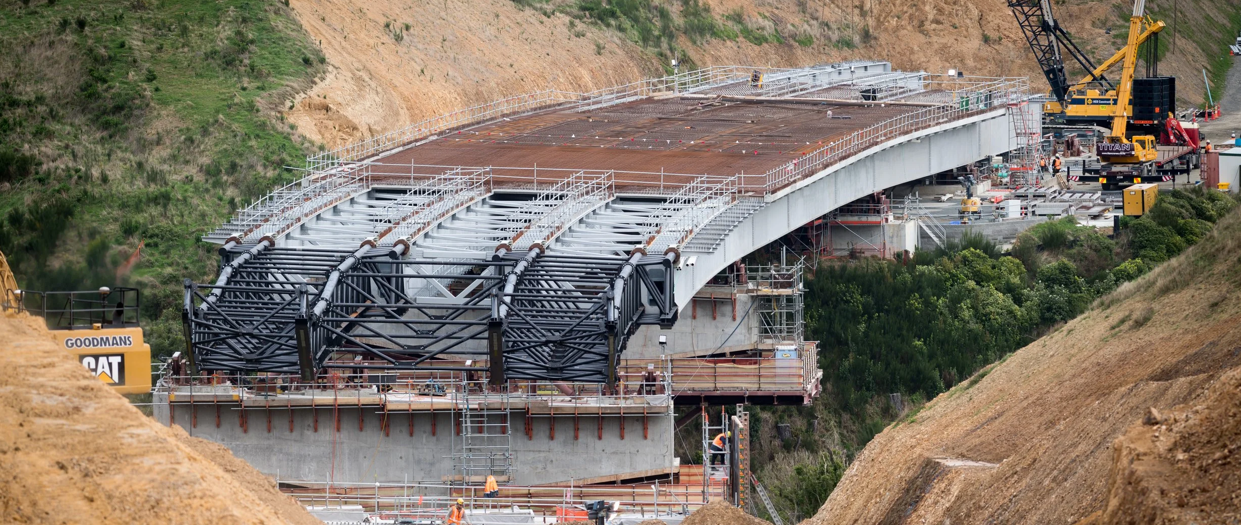 Bridge construction on a major Australian infrastructure project
