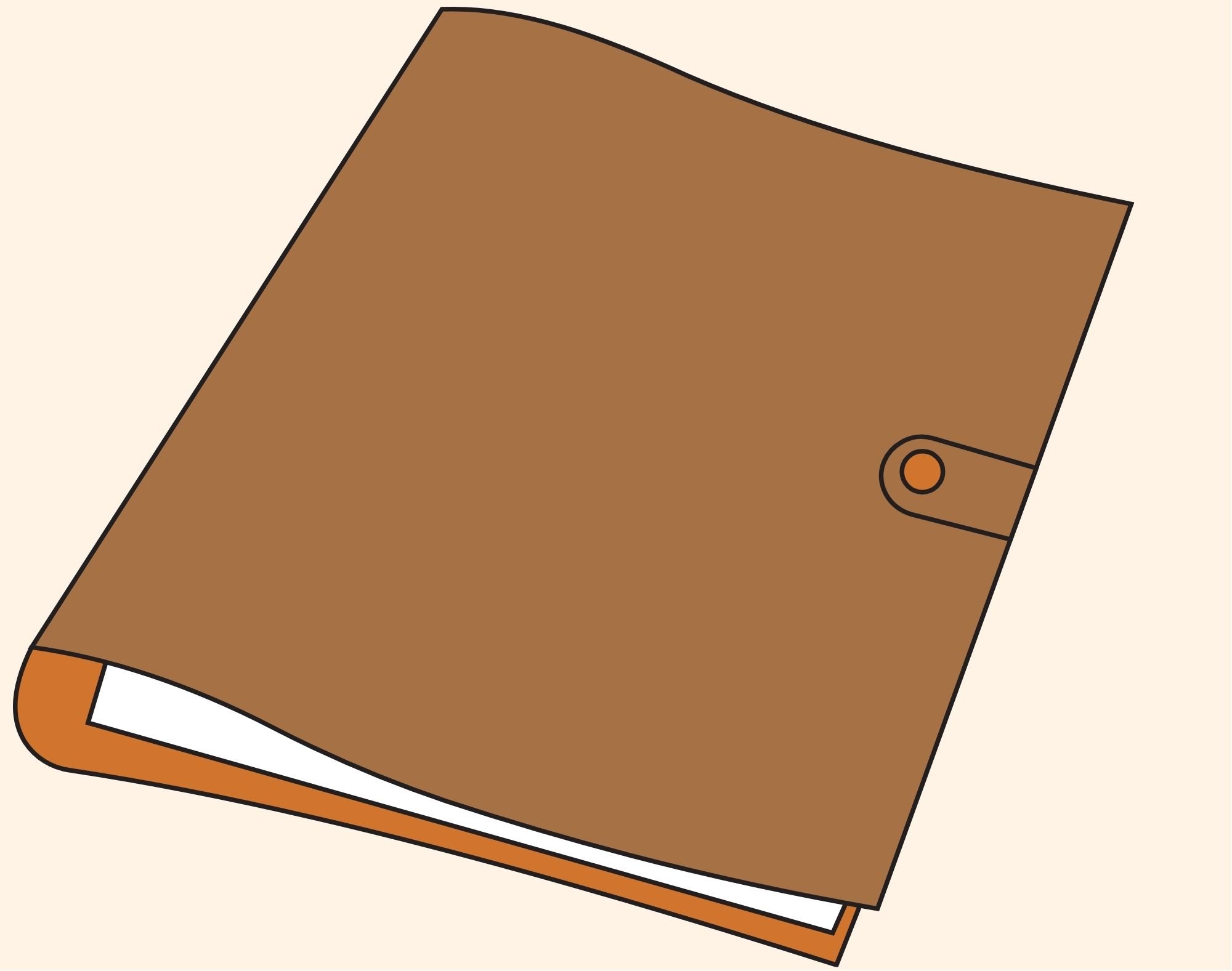 Ein braunes Notizbuch liegt leicht geöffnet – Symbol für Loslassen, Ordnung und den Raum, der entsteht, wenn etwas zur Ruhe kommt.