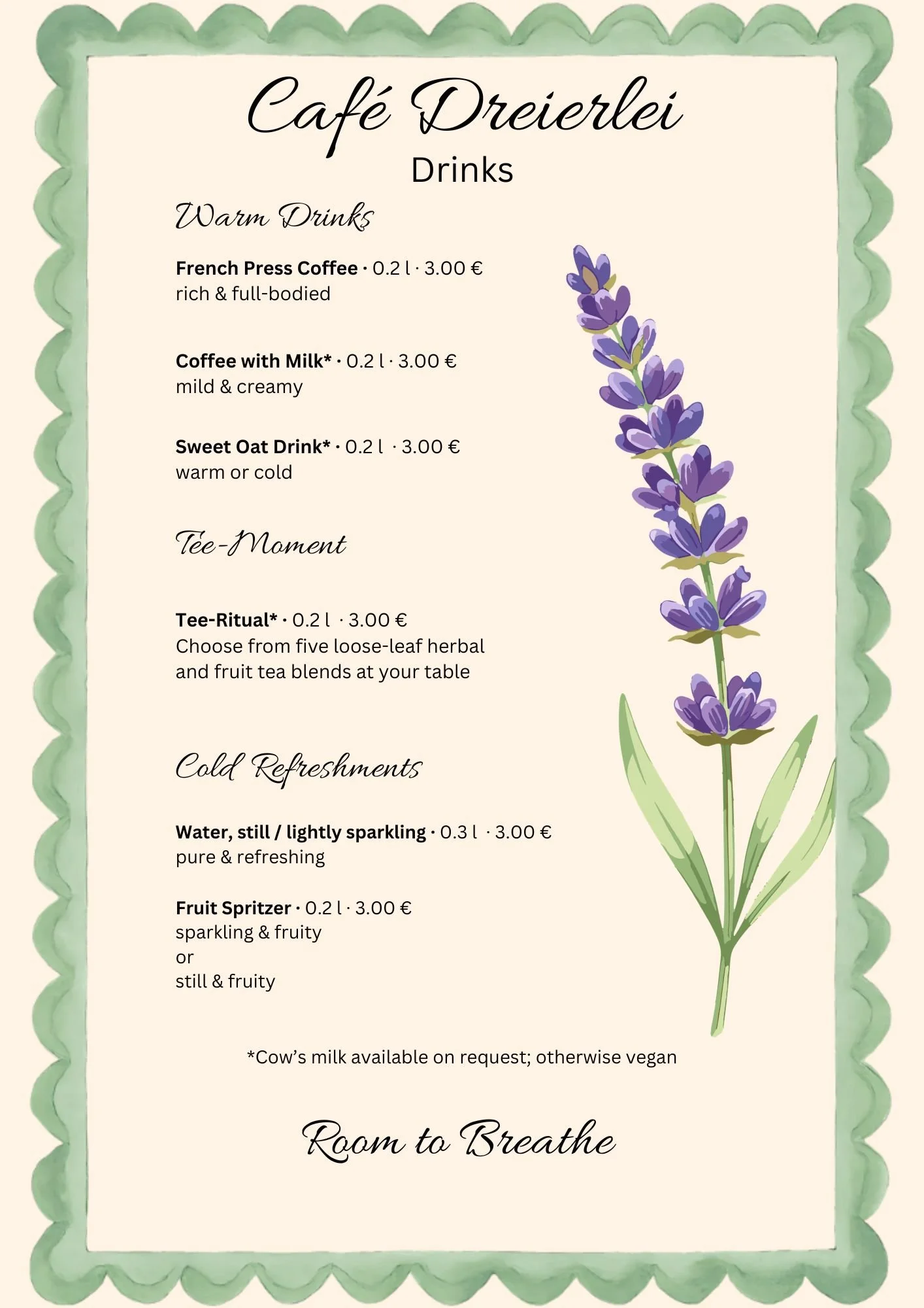 Café Dreierlei · Drinks