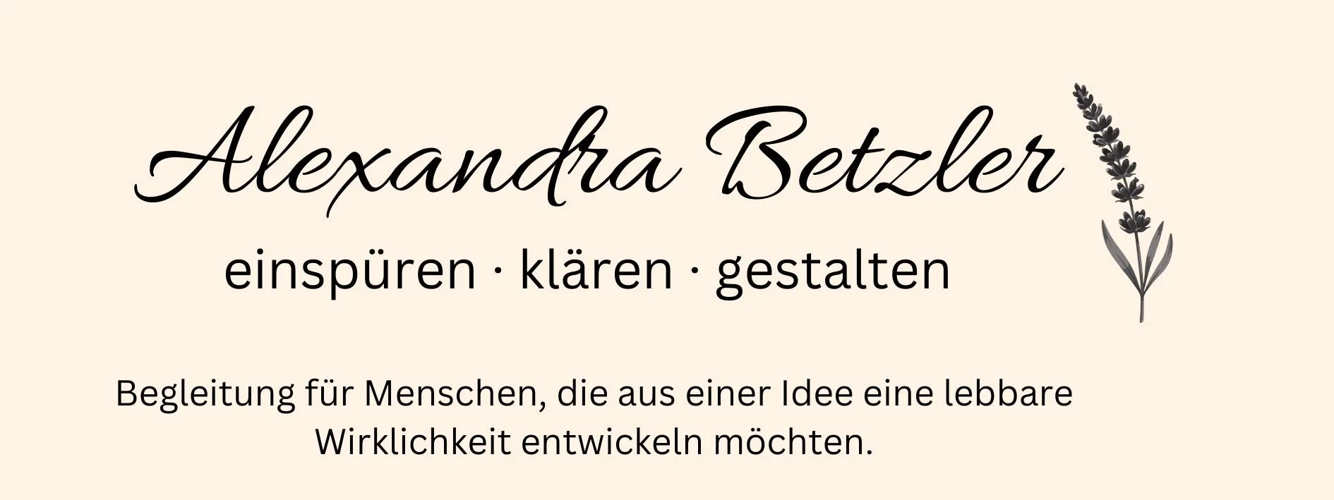 Konzepte entwickeln mit Alexandra Betzler