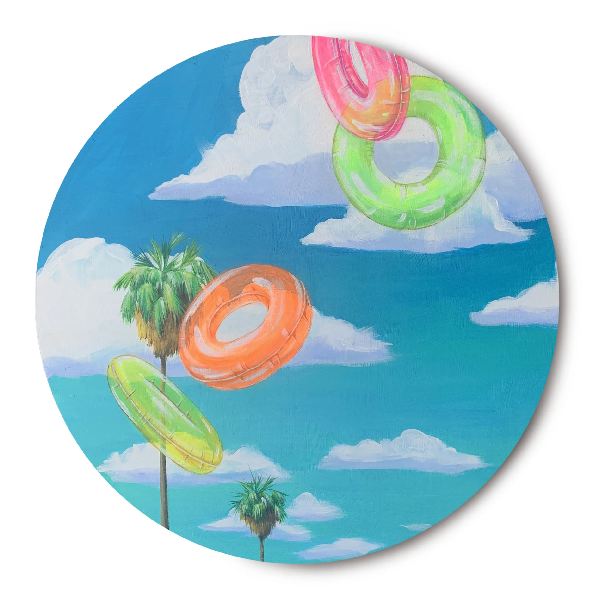 Inner Tube Visions Sky Candy (Framed Print)