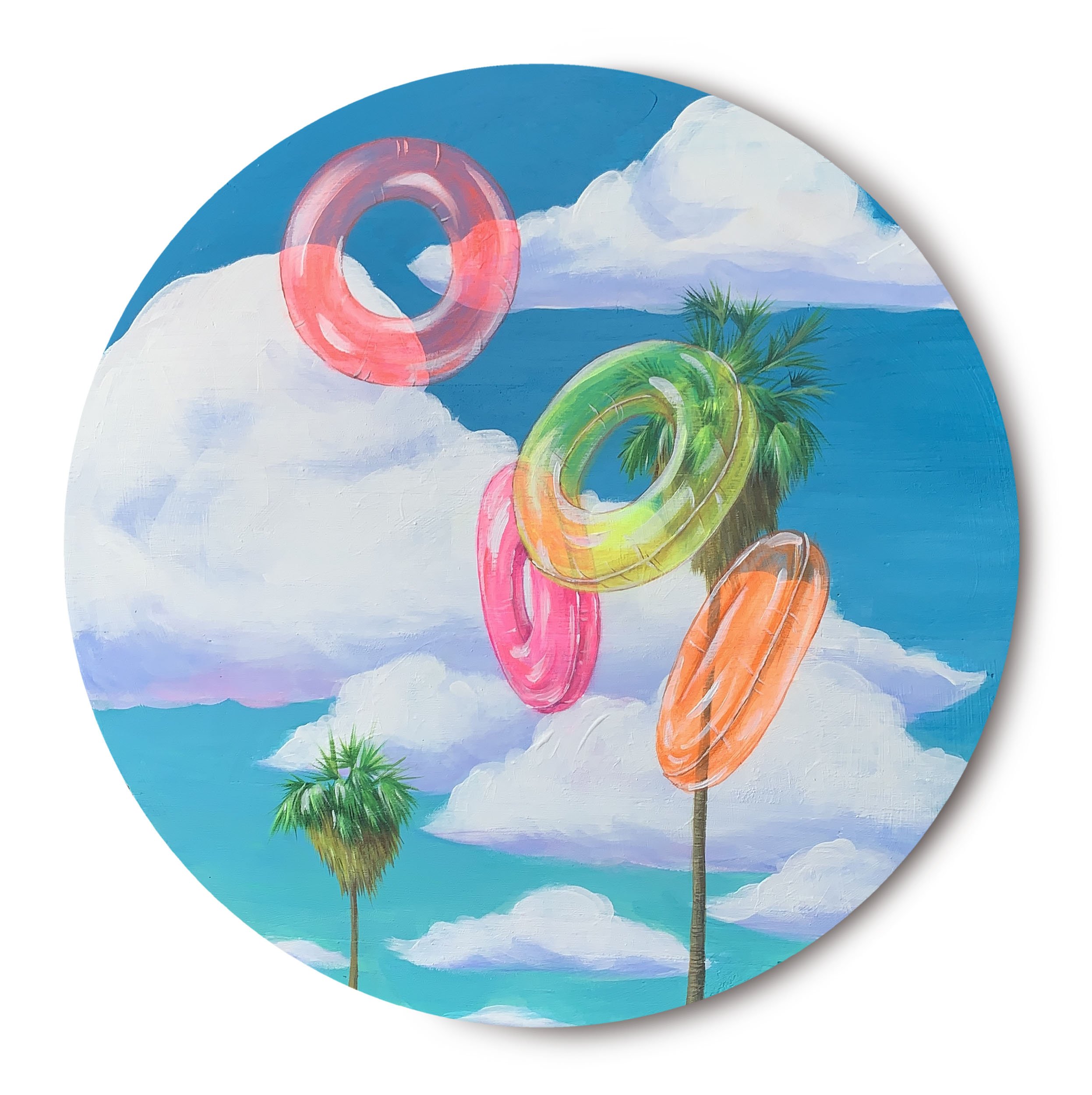 Inner Tube Visions Spring Out (Framed Print)