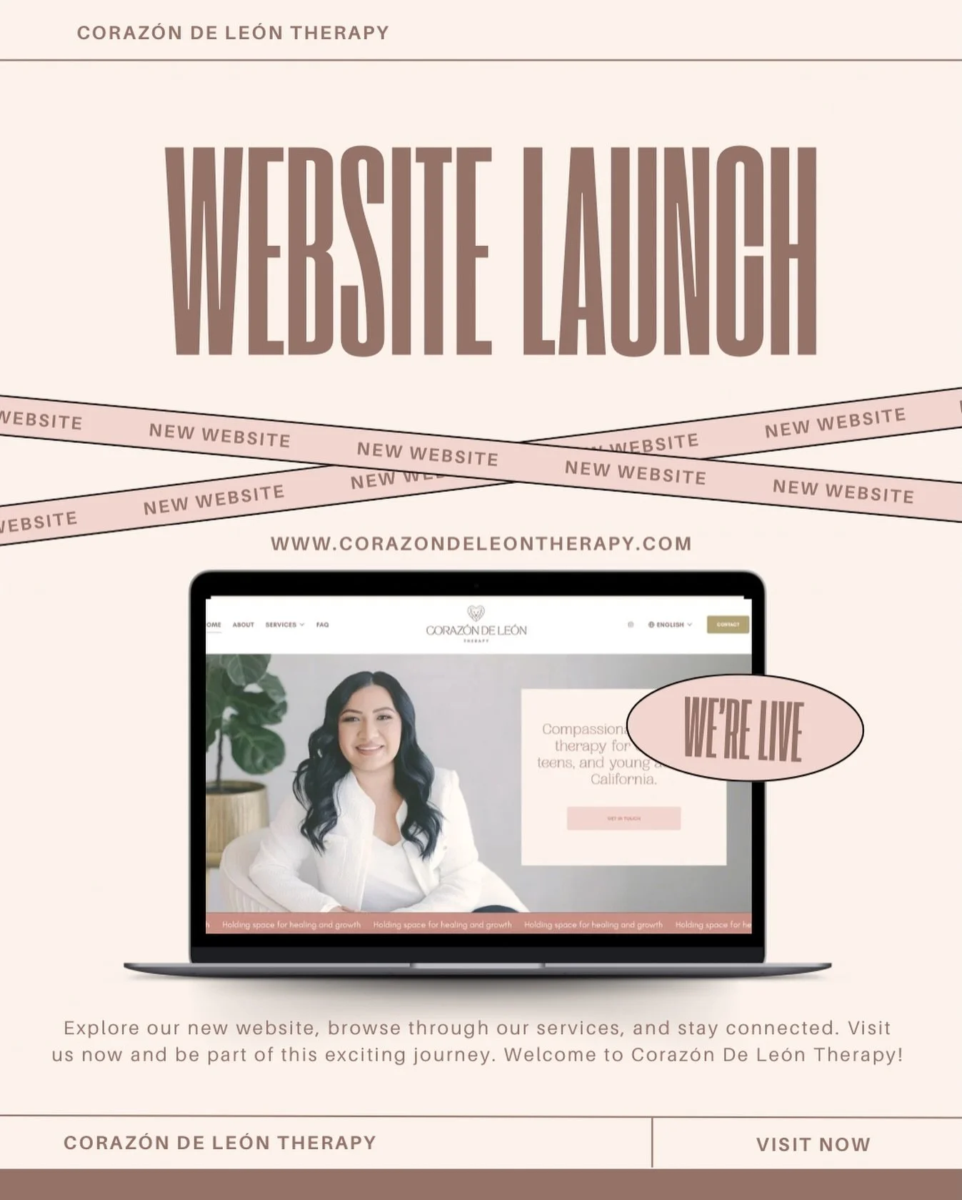 Website is Now Live 🥳! 

Go check it out using the link in our bio or directly at 
www.Corazondeleontherapy.com ✨

You can browse through all of our services provided to those who reside in the state of California. 💻 

&amp; don&rsquo;t forget to s
