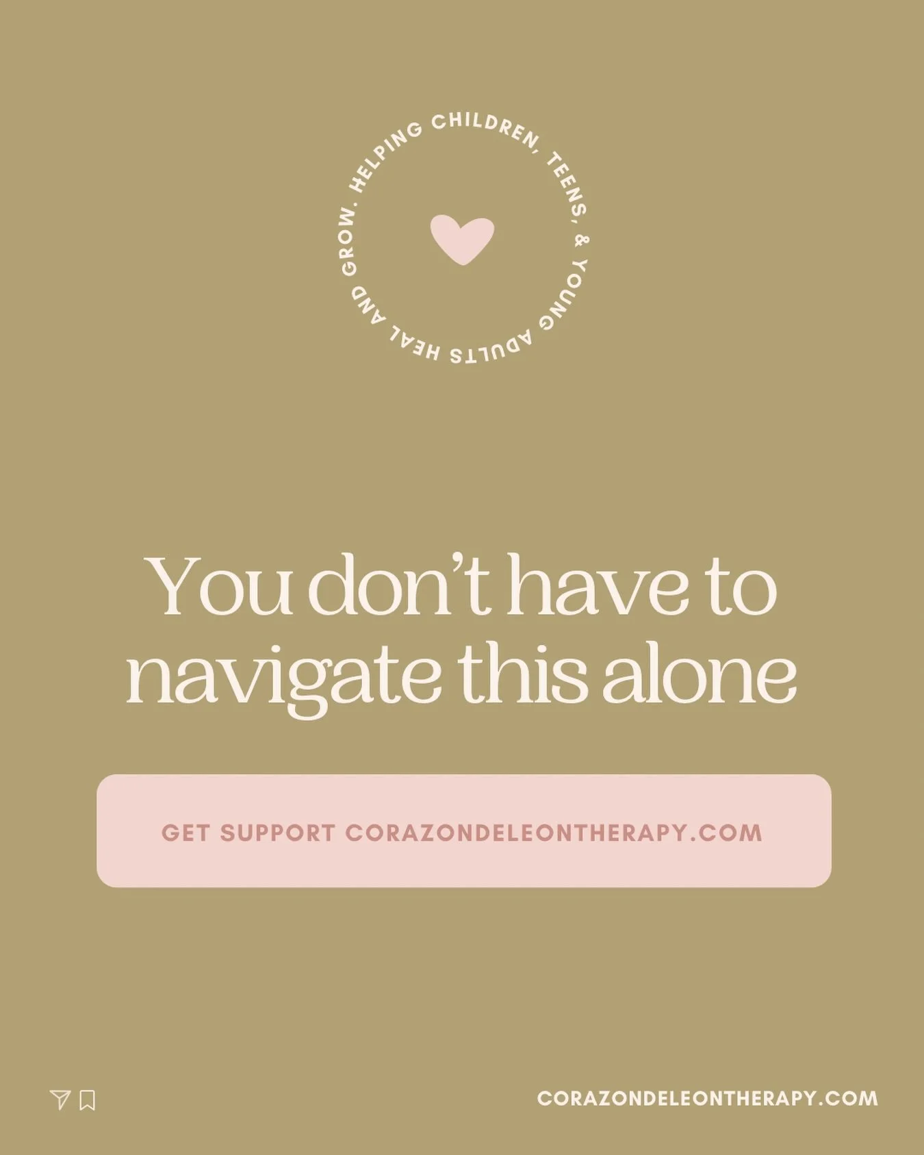 May for Mental health awareness month. @corazondeleontherapy We are here for you and you don&rsquo;t have to navigate this alone. 

Seeking support is not a sign of weakness, it is a sign of bravery 🫶🏼. 

✨We offer 1:1 virtual psychotherapy all acr
