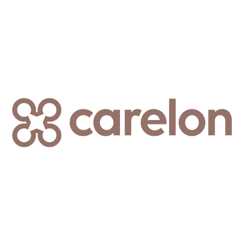 Carelon logo with a stylized interconnected circle symbol and the company name in lowercase letters.