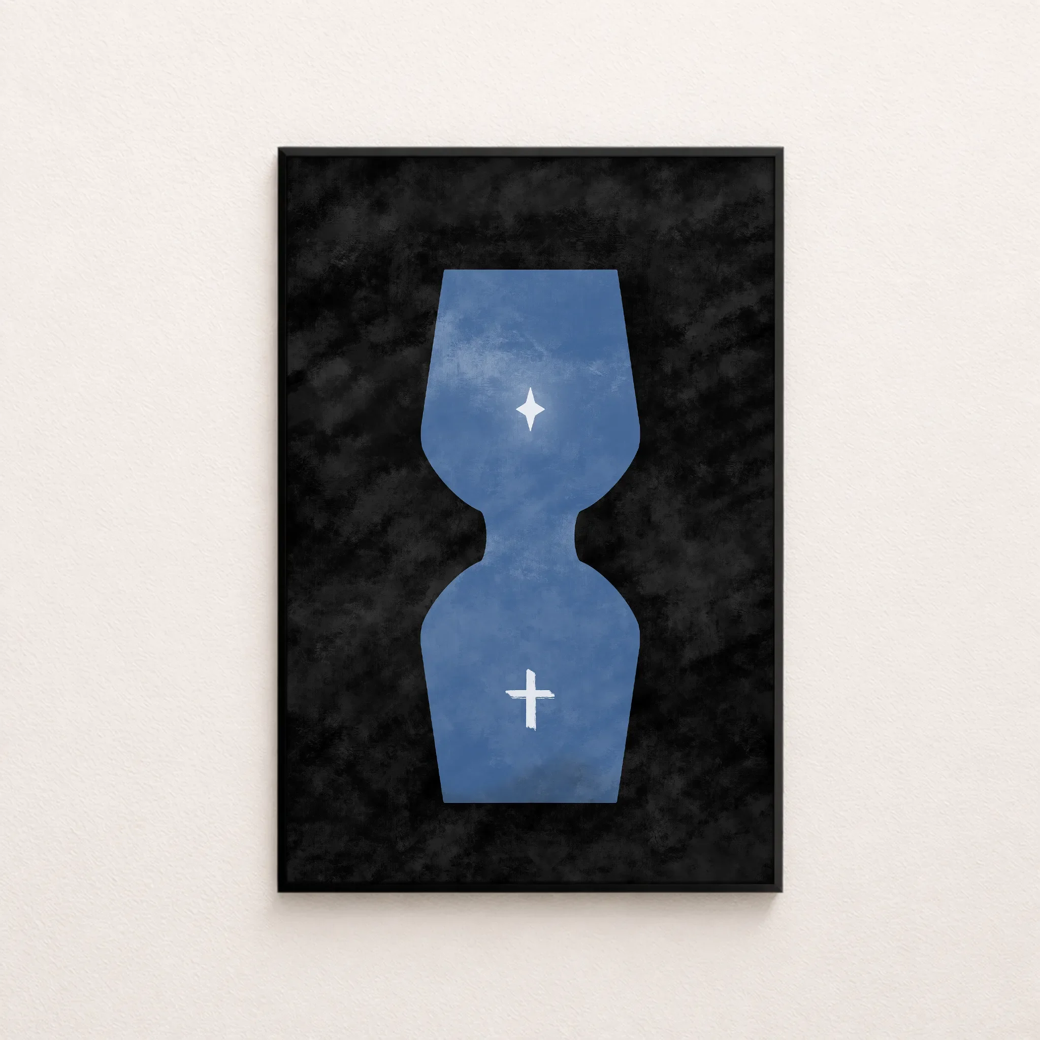 Good News of Great Joy | Christian Wall Art Printable | Black Background