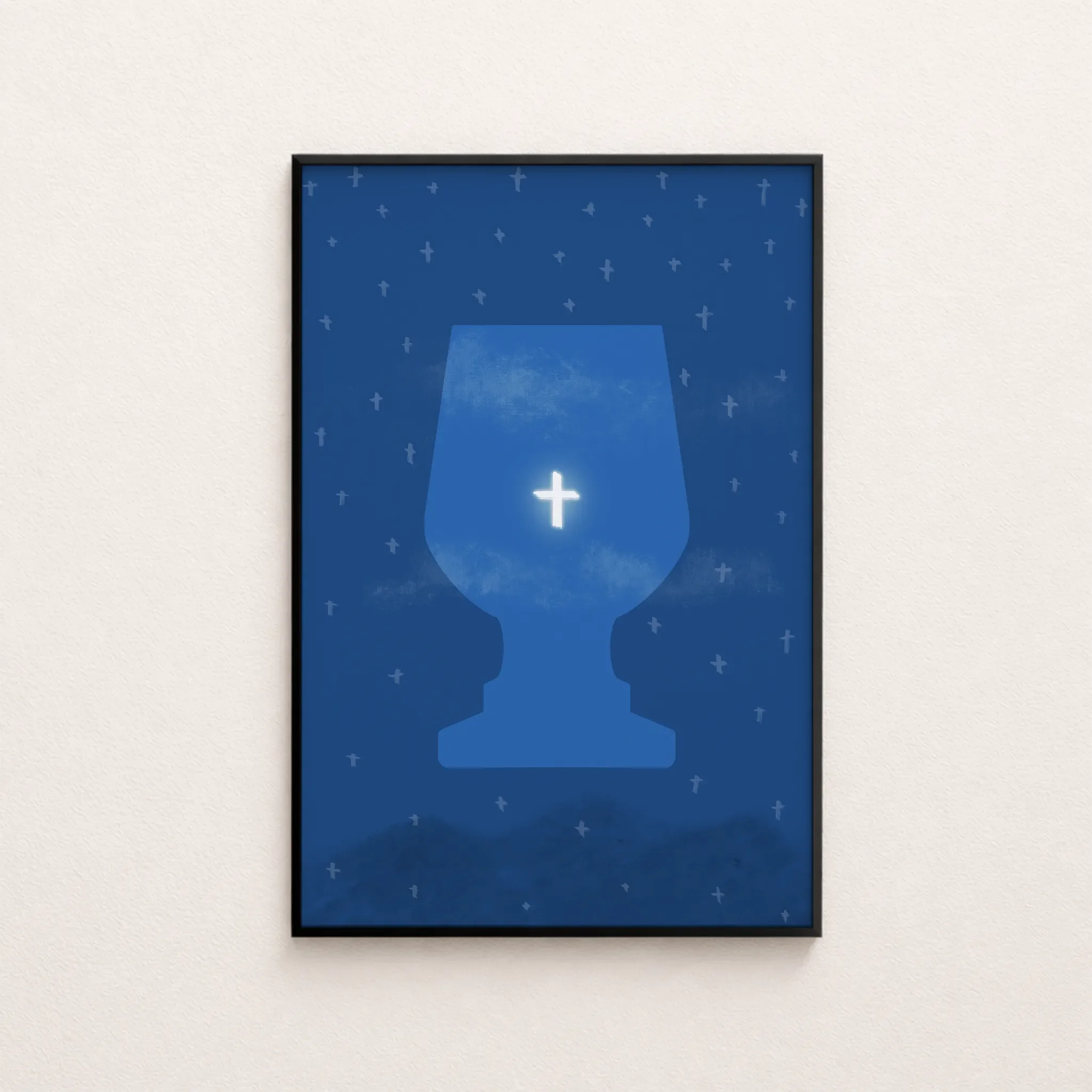 Star of Bethlehem | Christian Wall Art Printable | Cross Edition