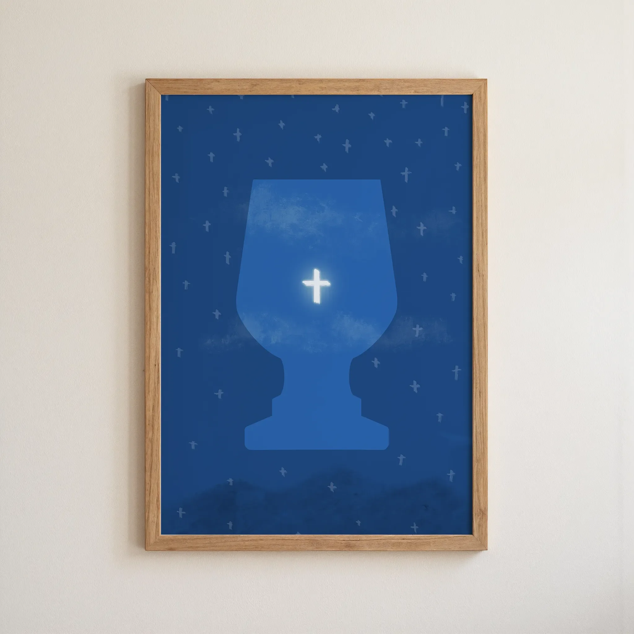 Star of Bethlehem | Christian Wall Art Printable | Cross Edition
