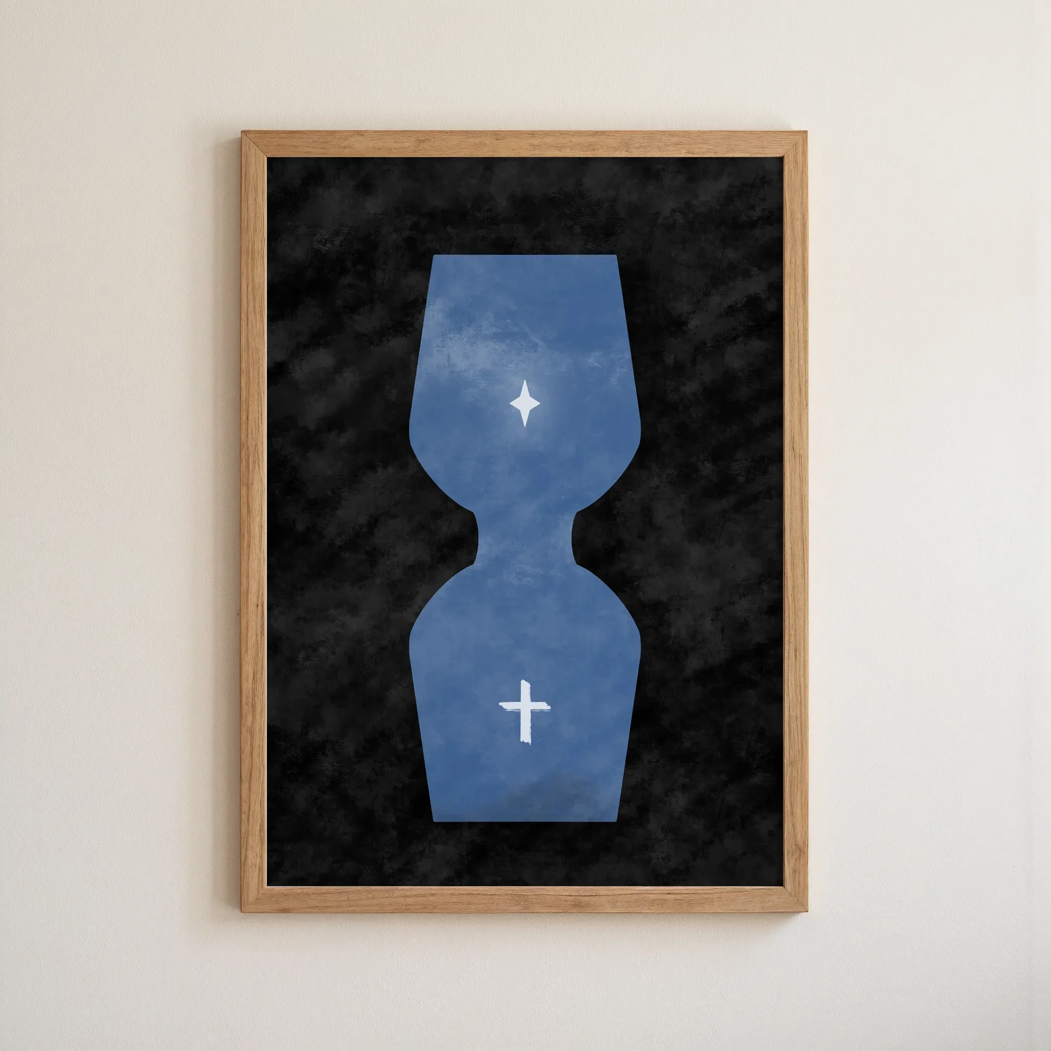 Good News of Great Joy | Christian Wall Art Printable | Black Background