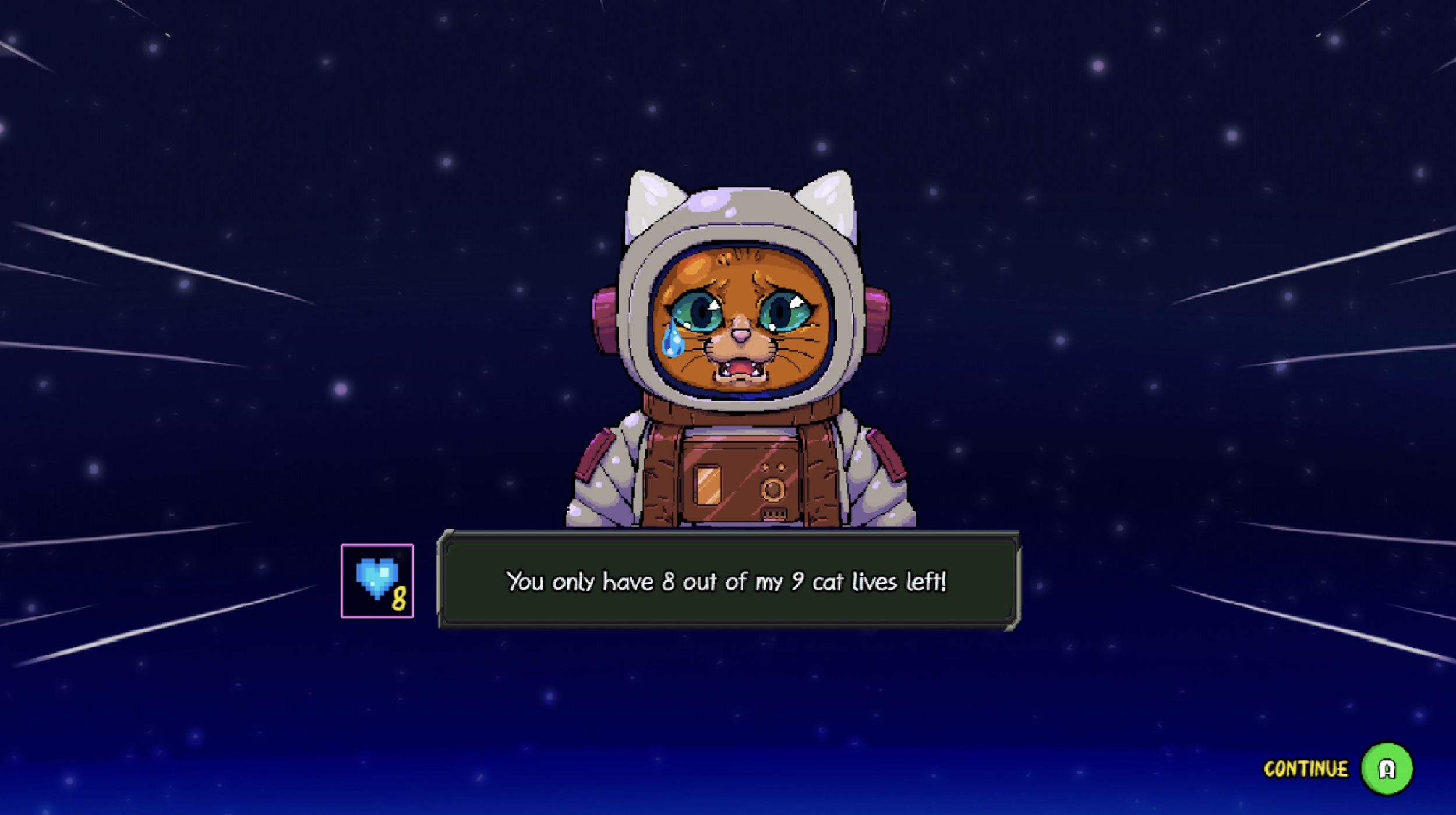 Astro Burn - You only have 8 lives left.png
