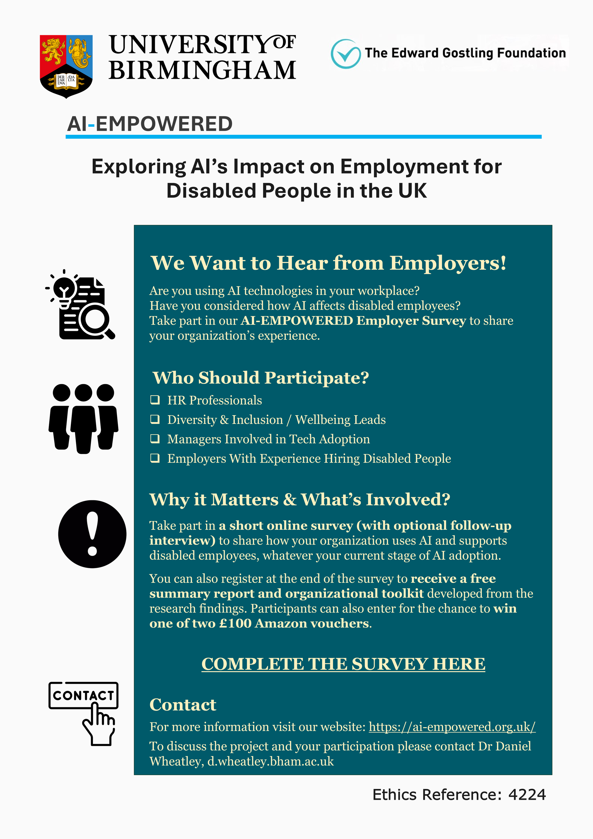 Participate in our employer survey on AI workplace impacts