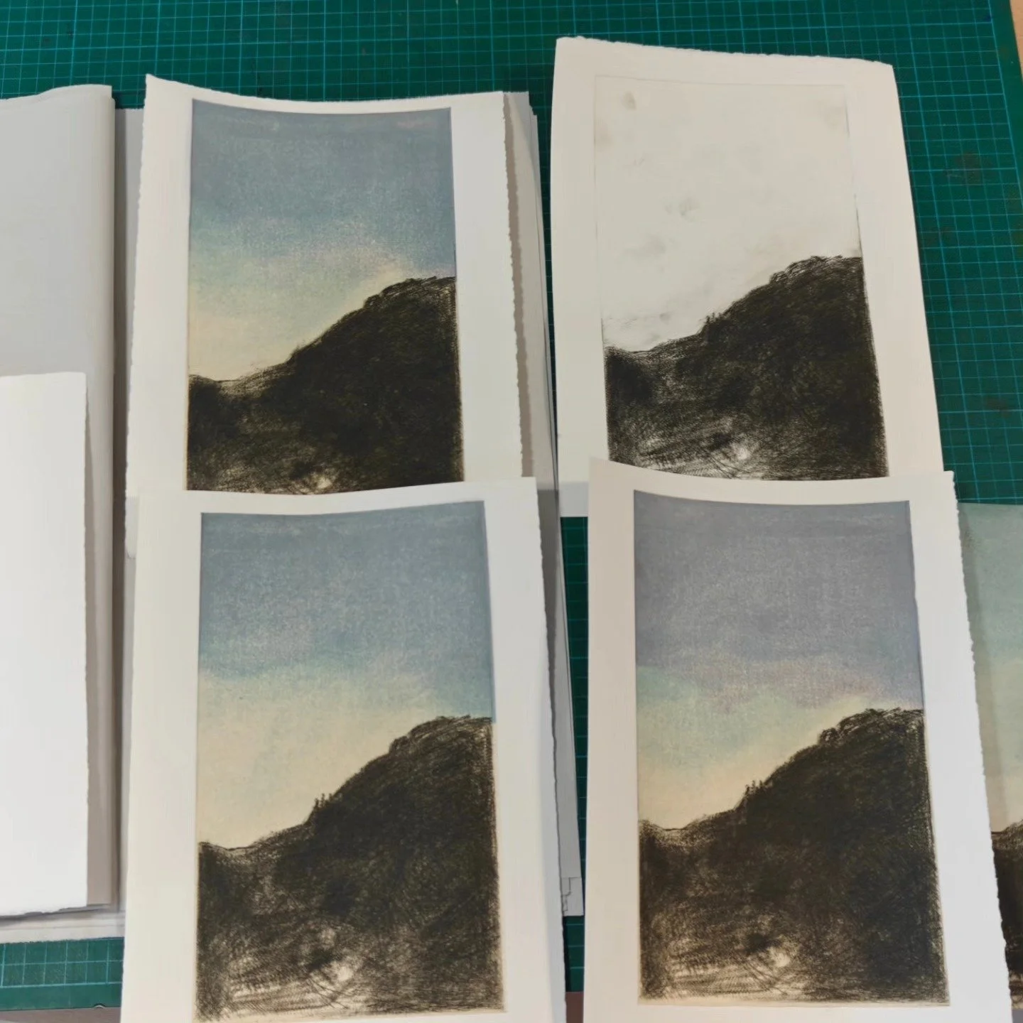 Completely energized by my trip to Uist and very excited to show you all the new body of work I'm working on  based on my trip. For now here's a sneak peak, plus a photo of a heron catching his breakfast near the studio on my last day at lochmaddy.