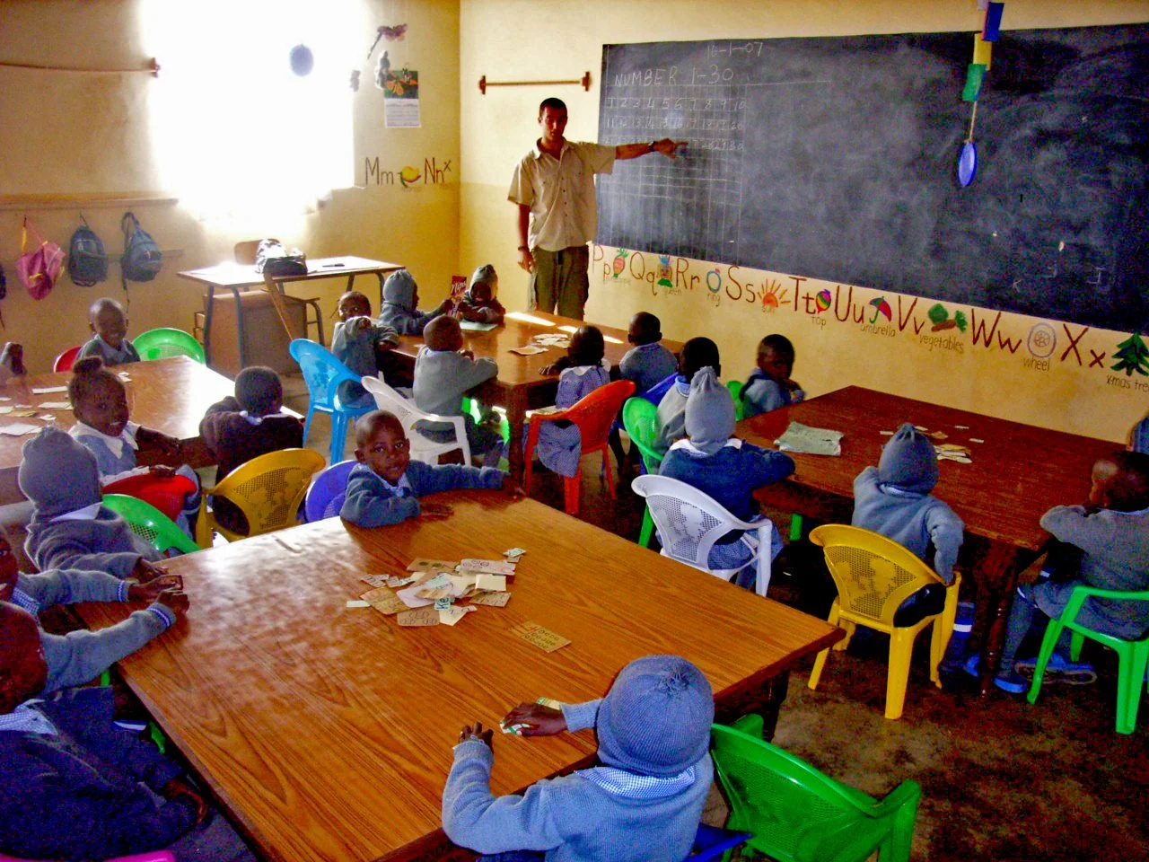 Young orphaned children receive education at Shalom Home, Kenya.