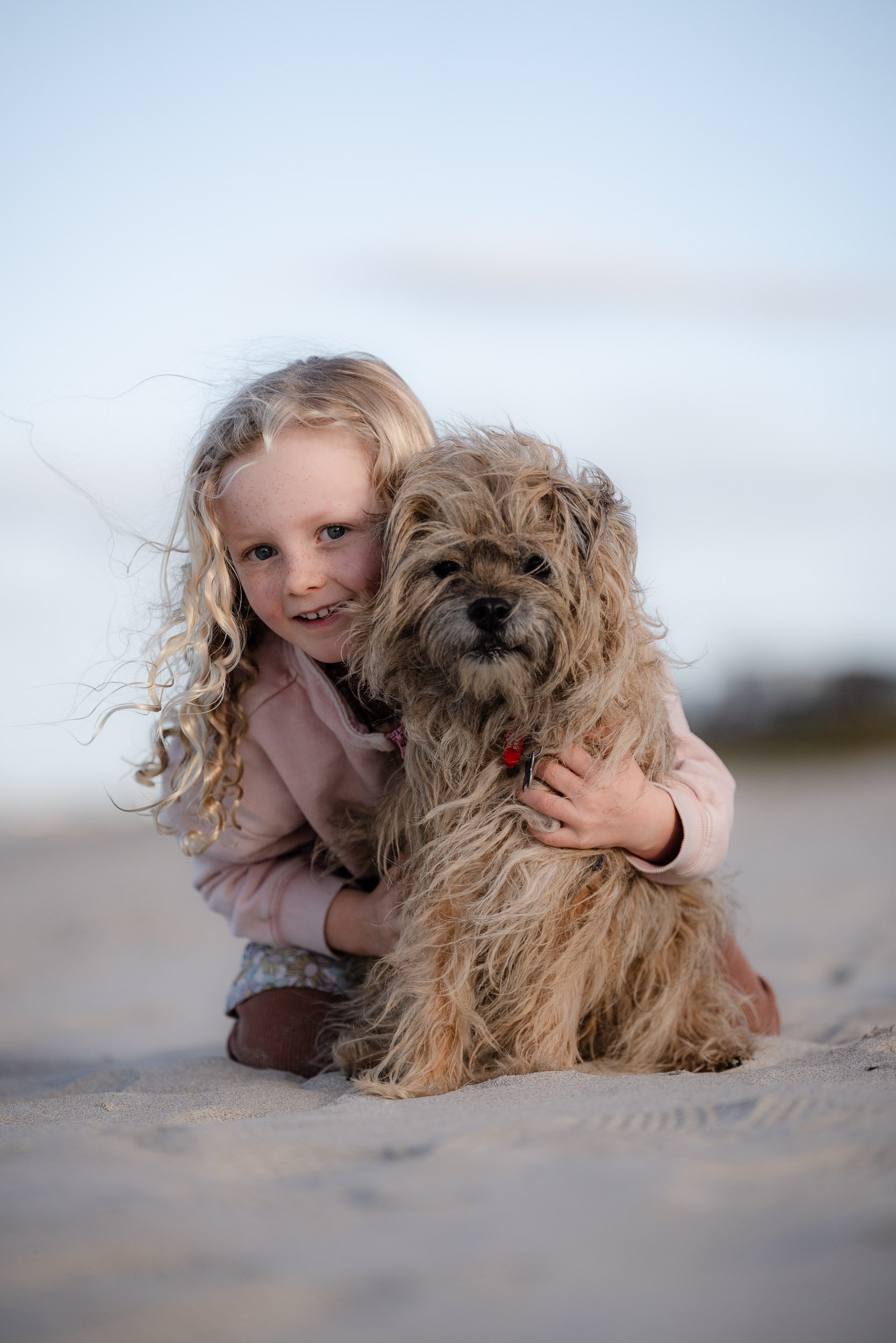Family portrait, beach 