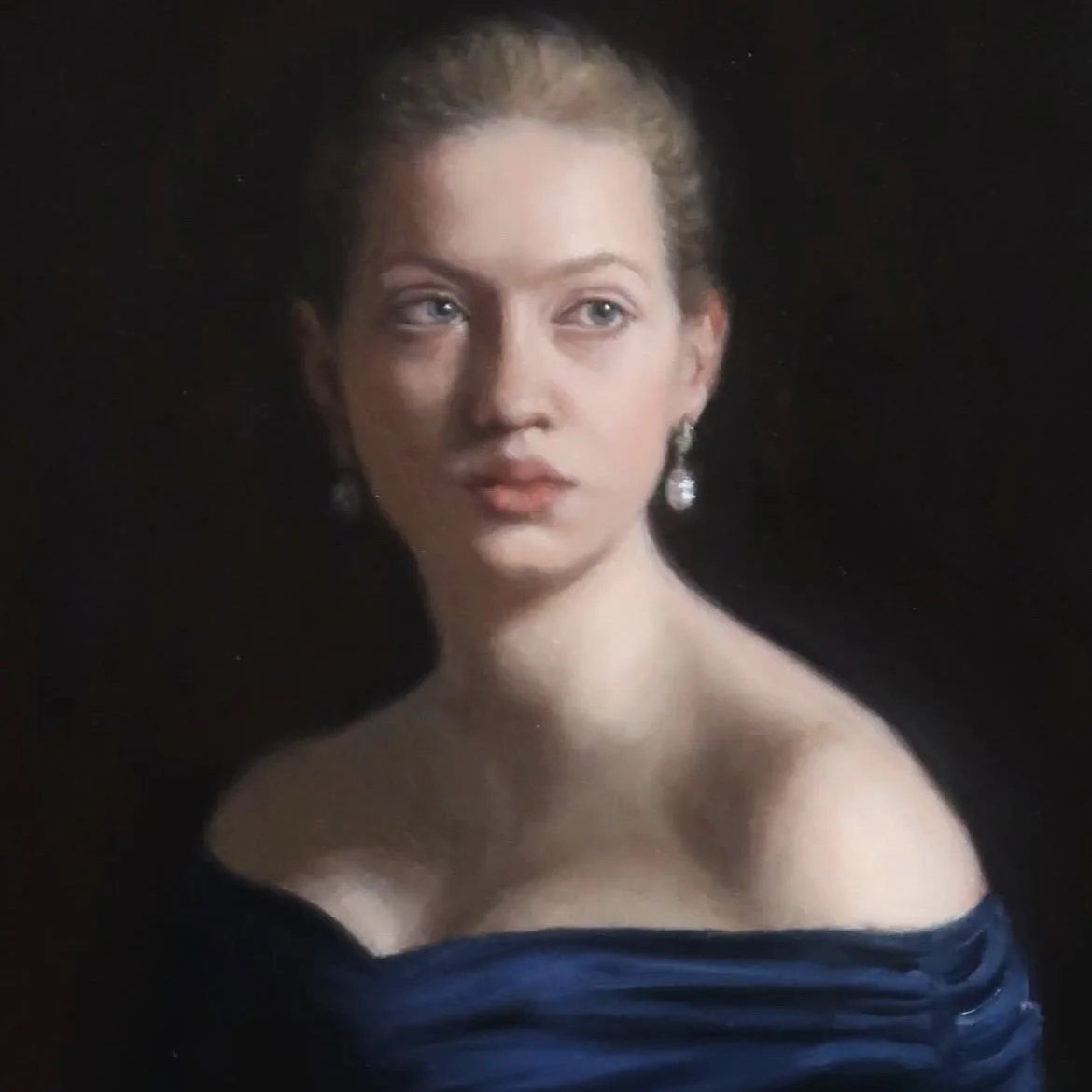 {Name of work}, {dimensions), oil on canvas 