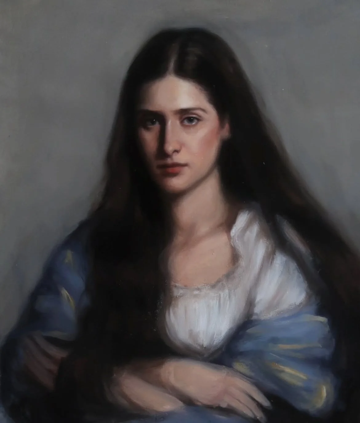 {Name of work}, {dimensions), oil on canvas 