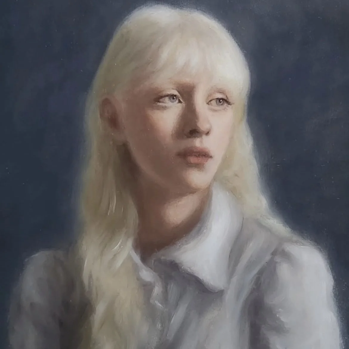 {Name of work}, {dimensions), oil on canvas 