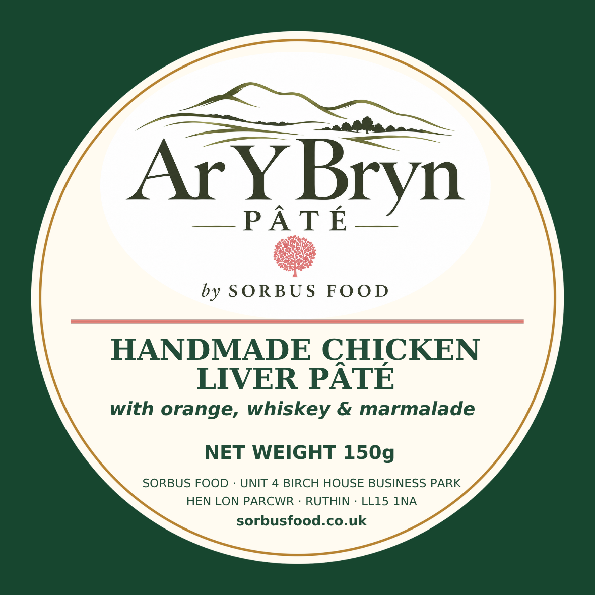 Chicken Liver, Whisky, Orange & Marmalade Pâté (150g)
