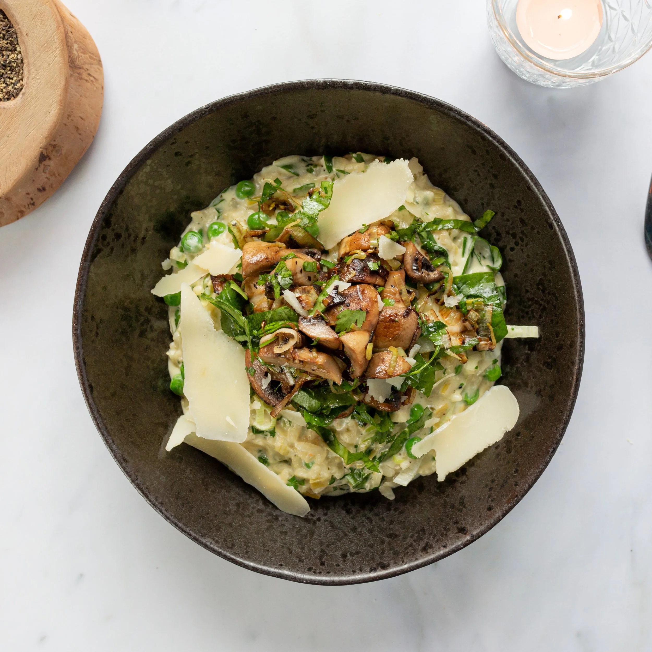 Garlic Mushroom Risotto (Serves 1 - 370g)