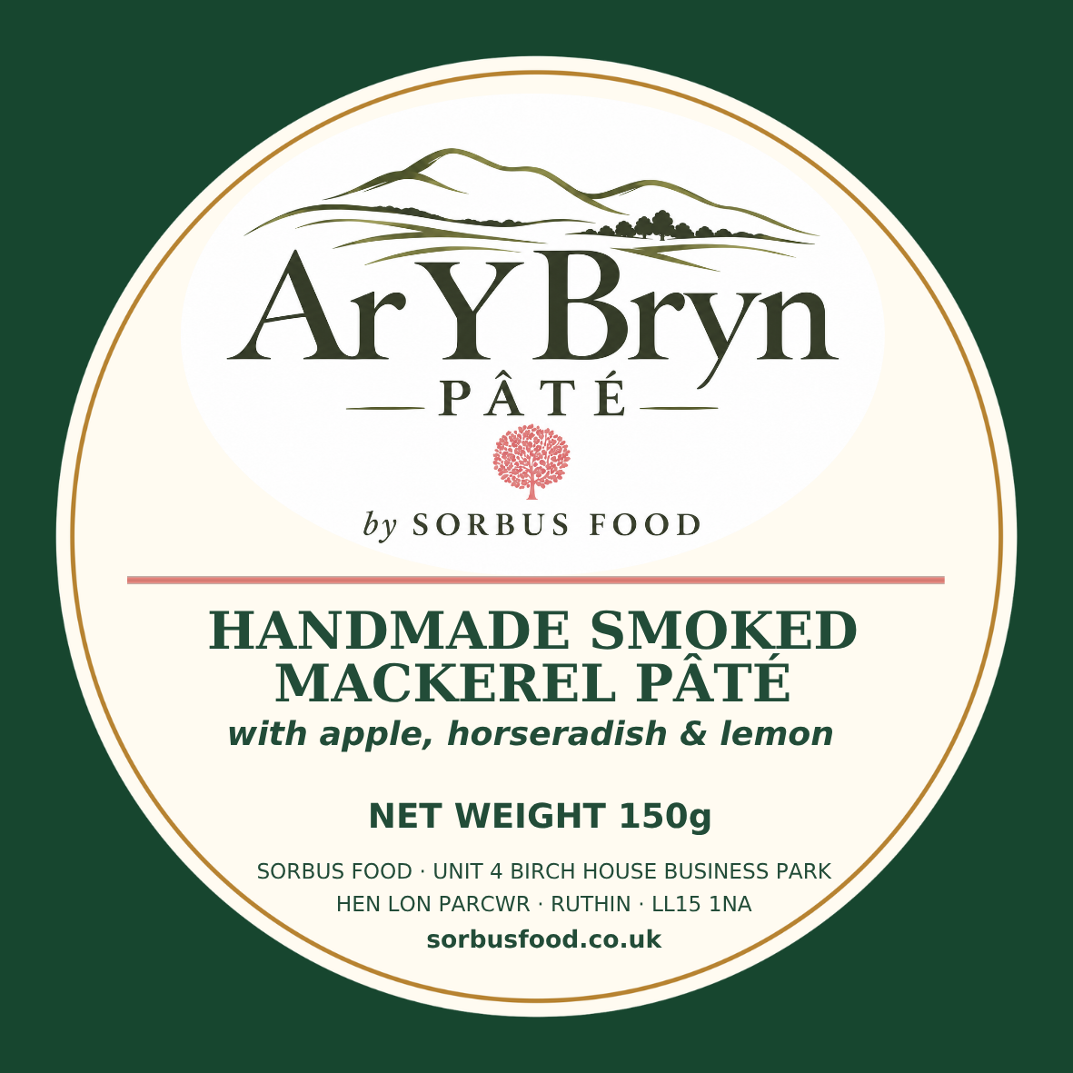 Smoked Mackerel, Apple, Horseradish & Lemon Pâté (150g)