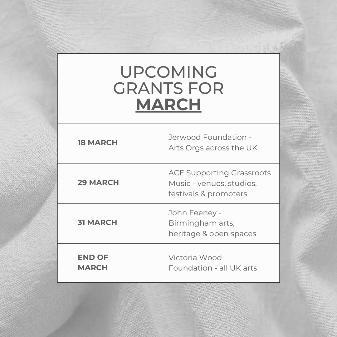 4 Grants Open March 2026