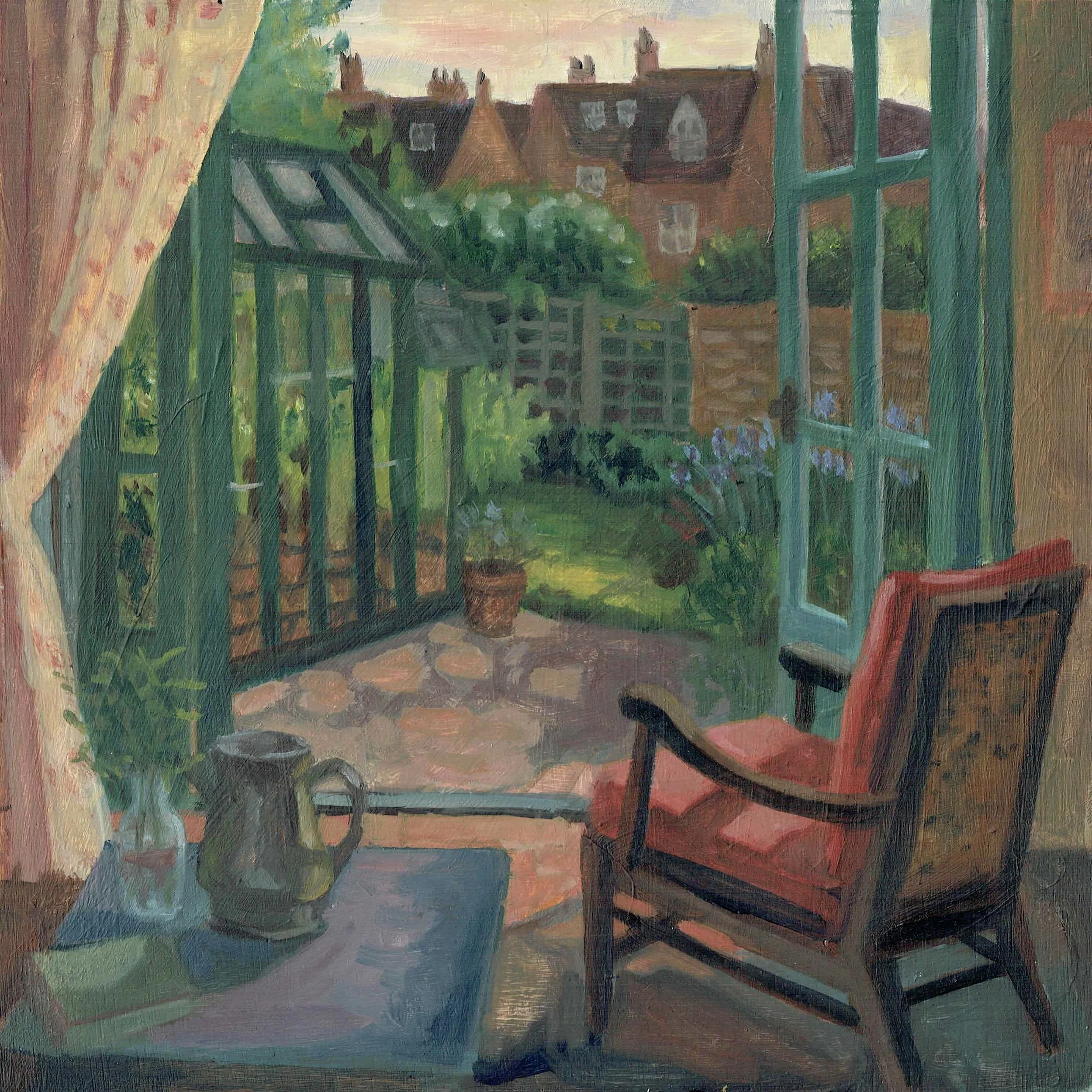 Medium Interior #2, 10 x 10in, oil on board 