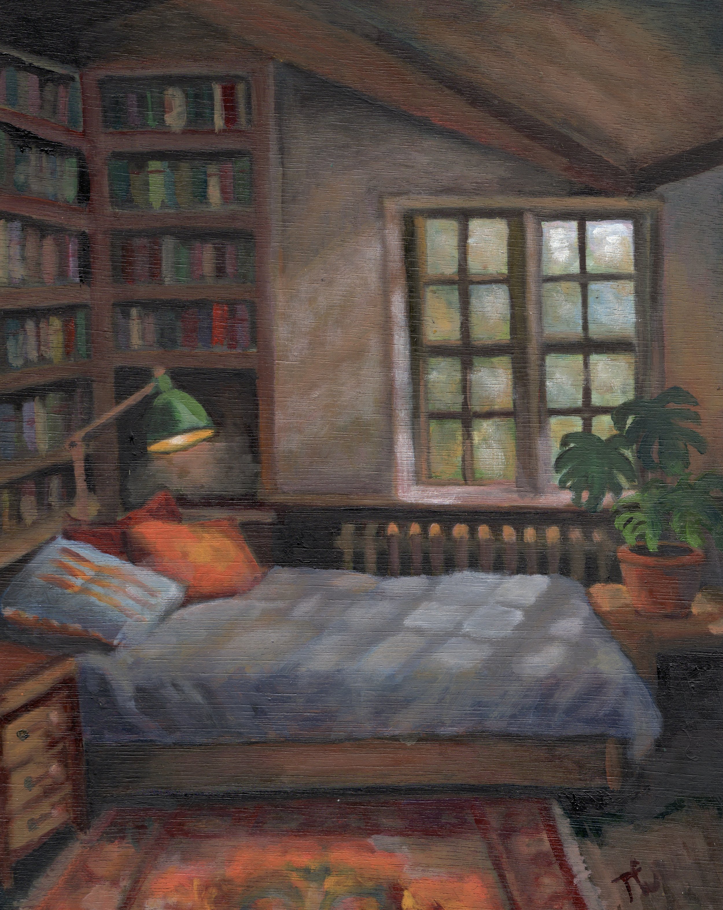 Interior #12, 8x10in, oil on board (sold)
