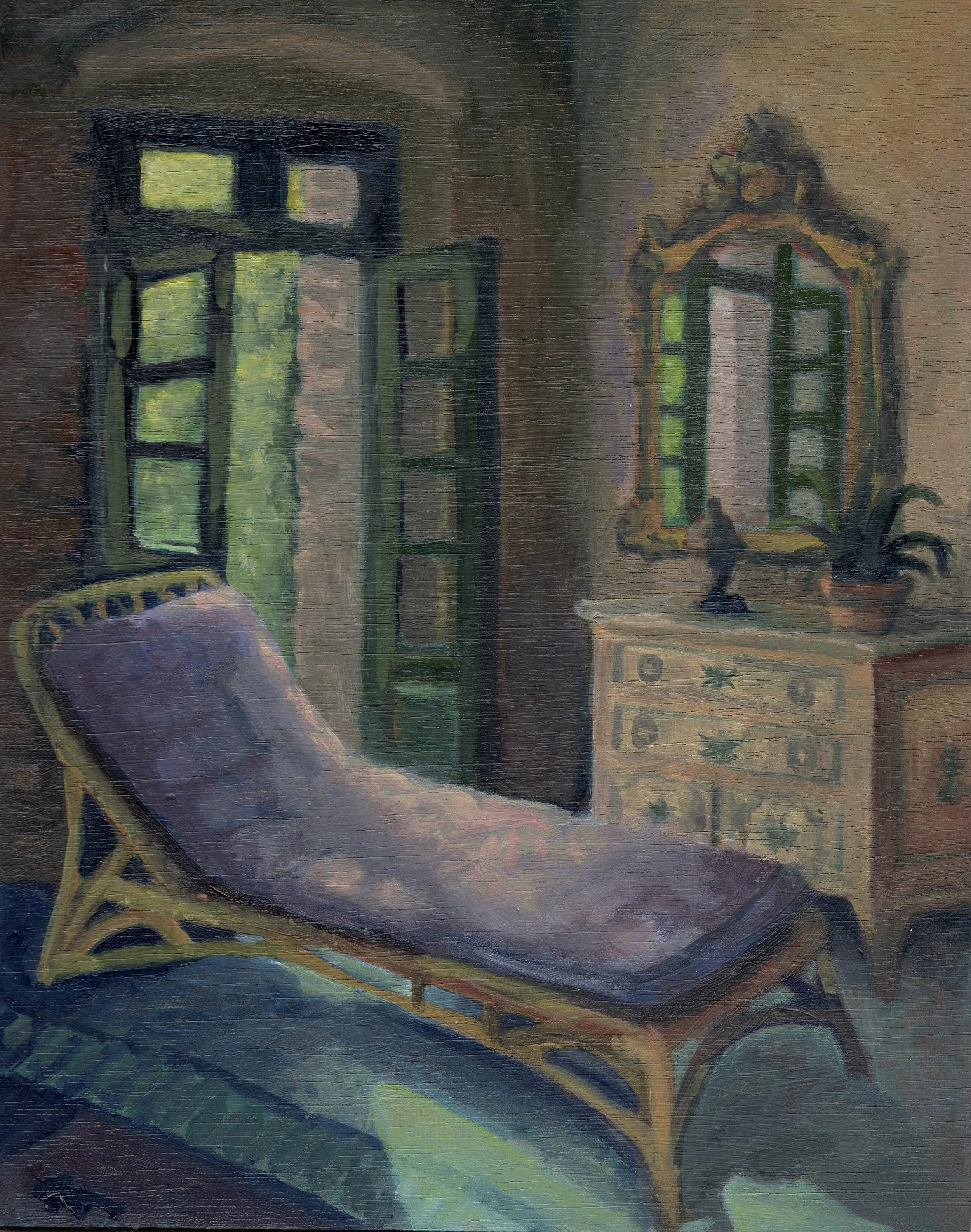 Interior #9 8x10in, oil on board 