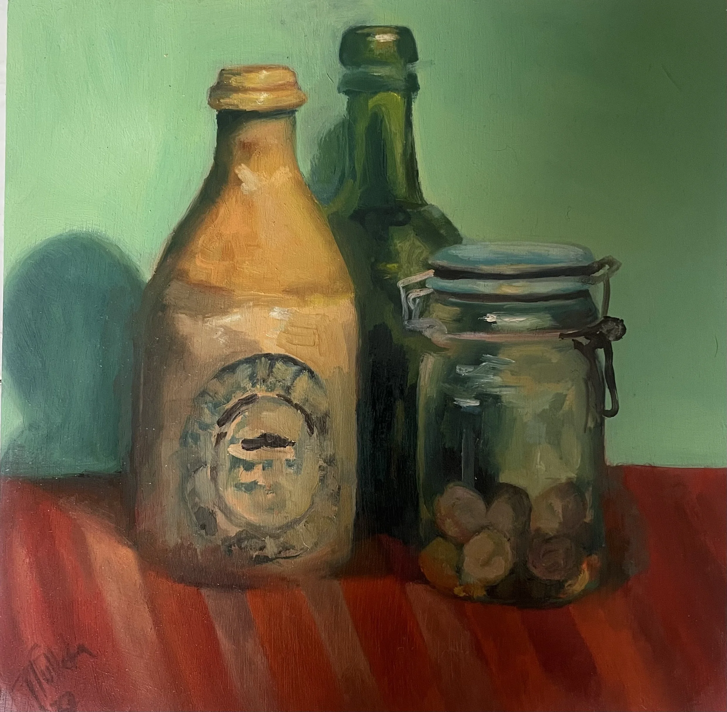 Bottles with Nutmeg