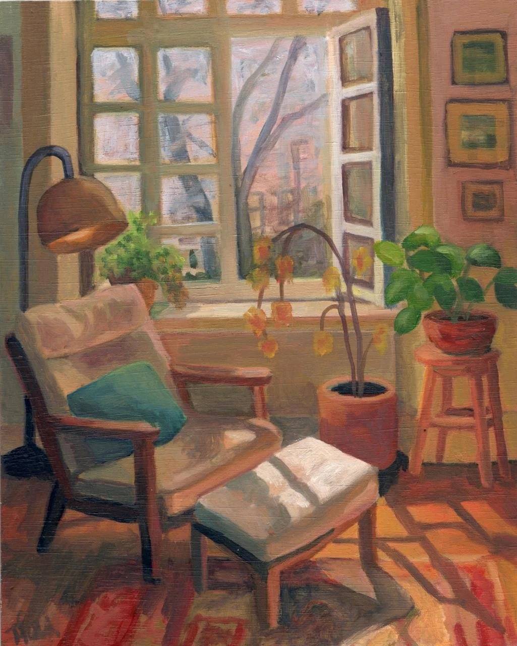Interior #8 8x10in, oil on board