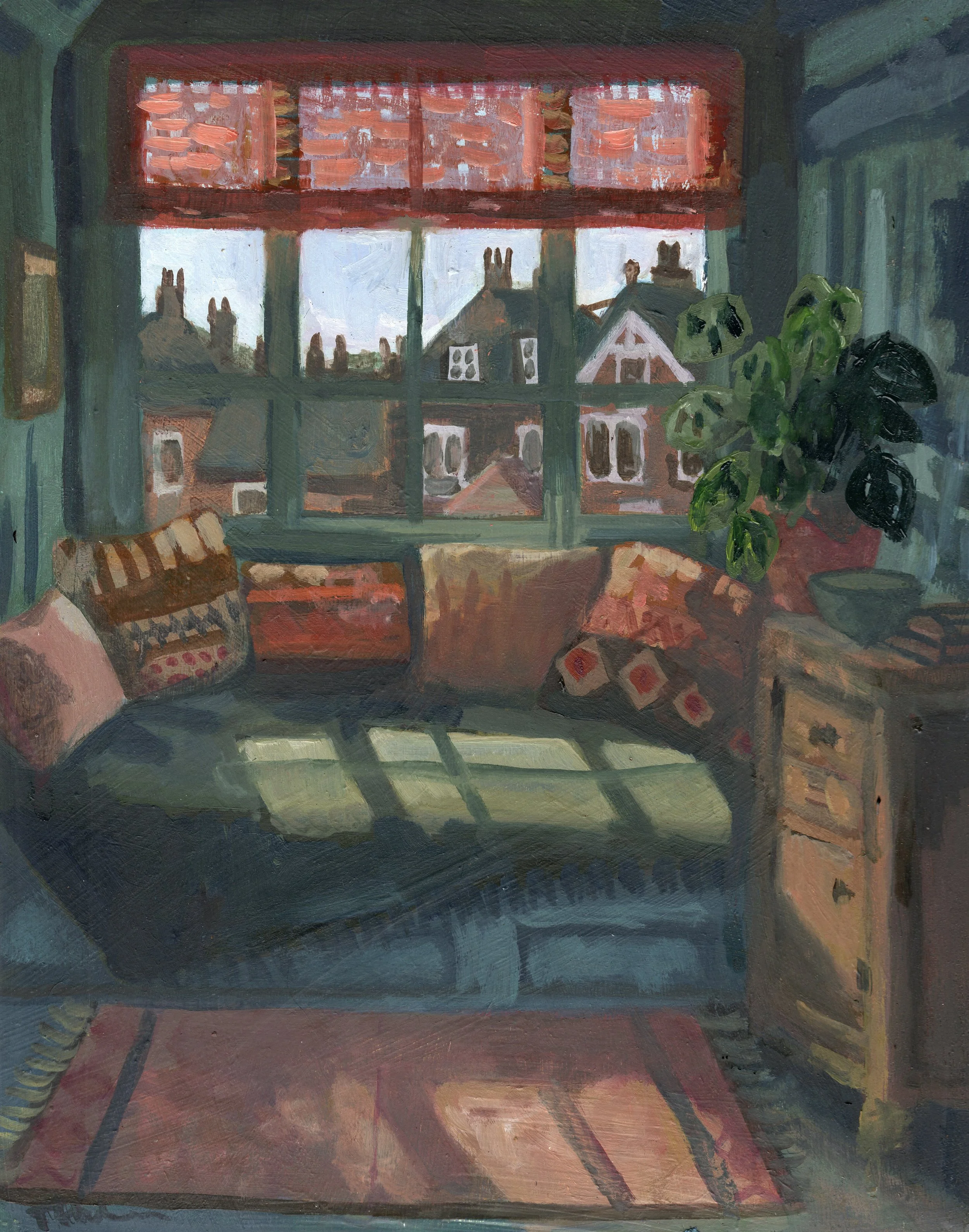 Interior #20 8x10in, oil on board (sold)