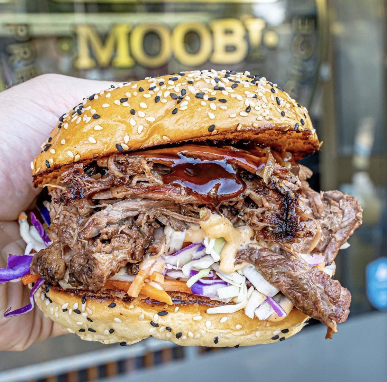 Pulled smoked brisket & Pork
